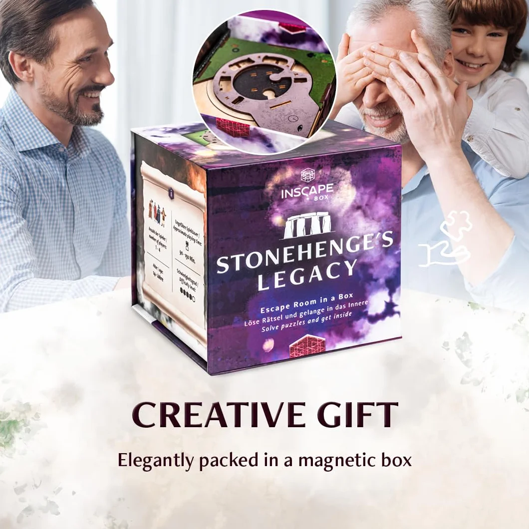 INSCAPE Cluebox Stonehenge's Legacy Puzzle de Madera Interactivo 3D con Mecanismos Secretos