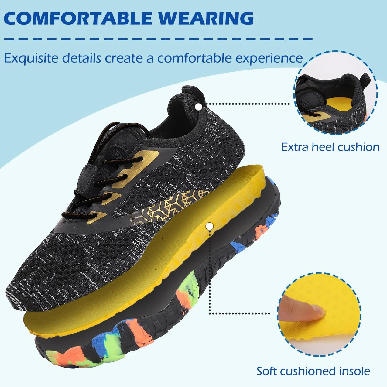 DimaiGlobal Calzado Descalzos Niñas Niños Zapatillas de Trail Running Barefoot Zapatos de Agua Transpirable Antideslizante