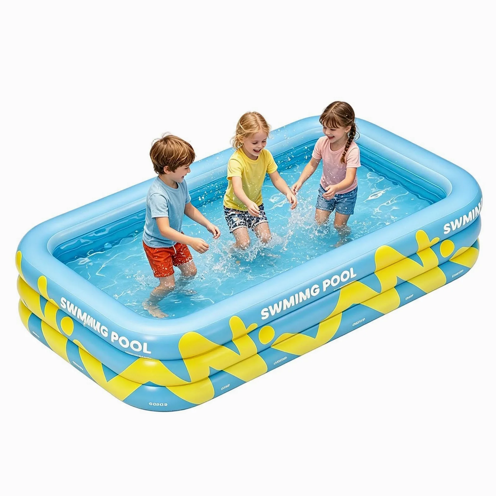 Piscina Hinchable Infantil 209,8 X 144,8 X 55,9 Cm Parque De Bolas | Piscina Exterior Hinchable Para Divertidas De Verano Al Aire Libre En Jardín, Patio Trasero, Césped Y