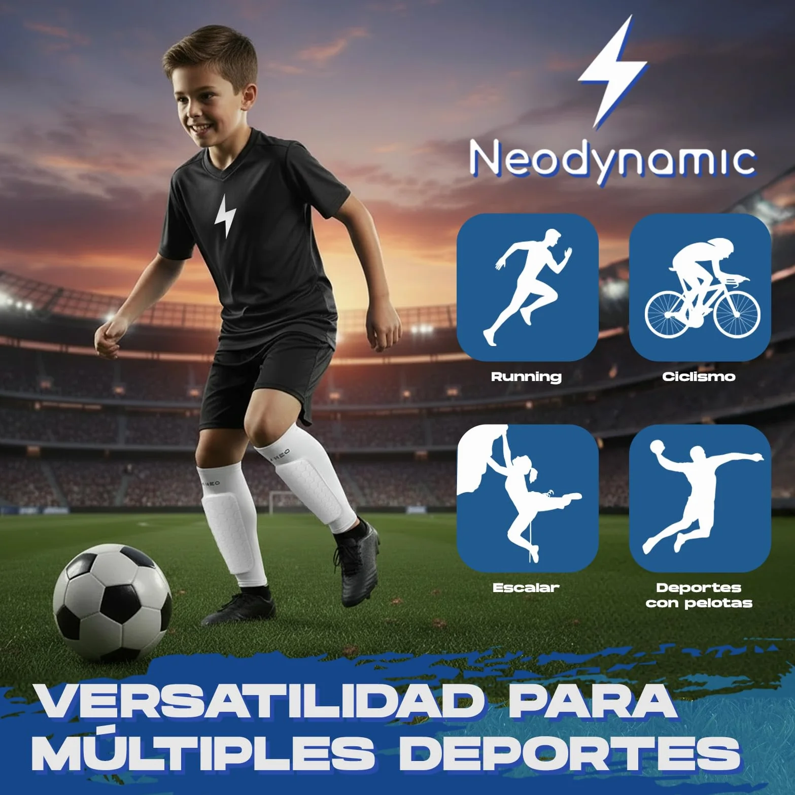 Espinilleras Fútbol Premium Protección Pantorrilla Transpirable Antigolpes Adultos Niños