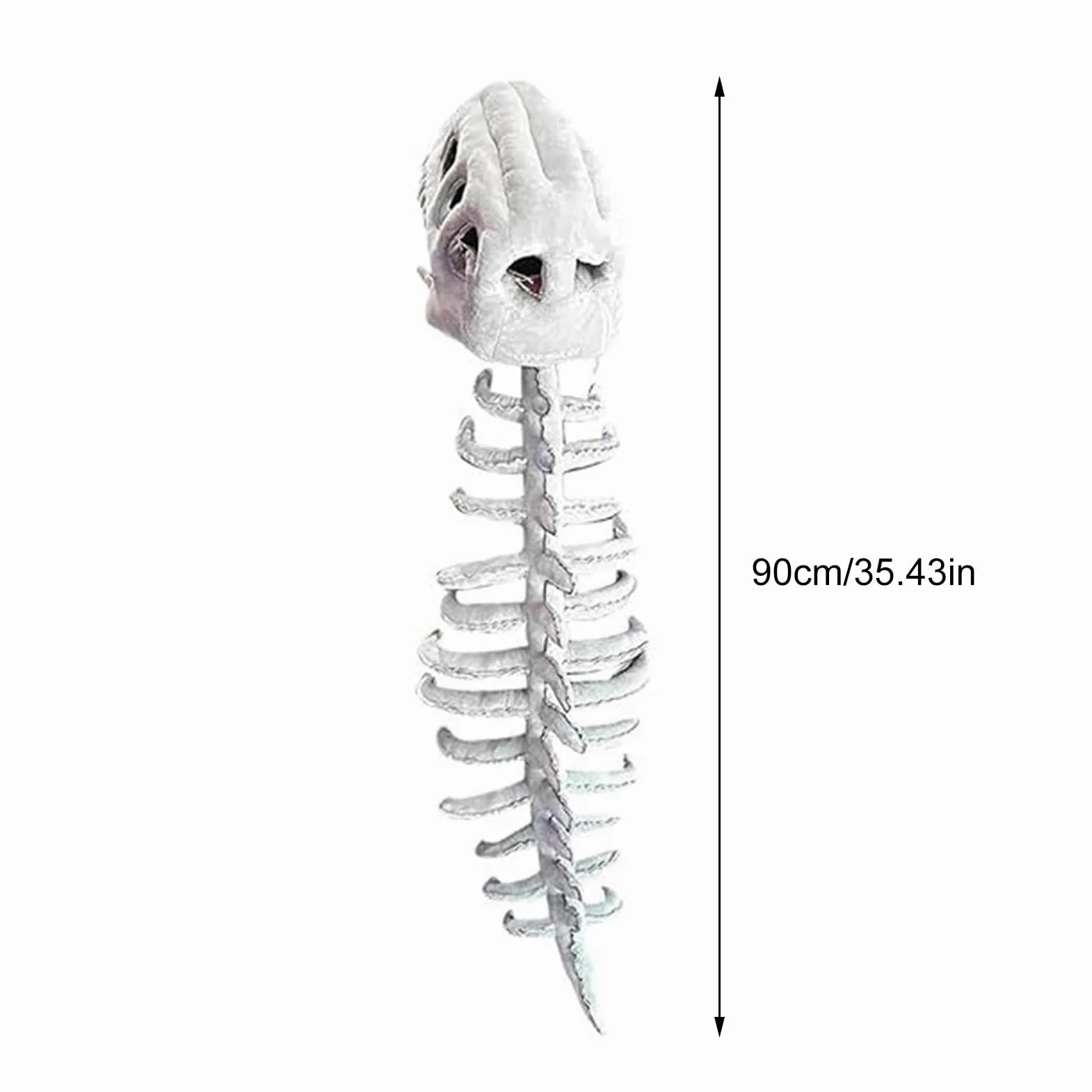 Disfraz de esqueleto de dinosaurio 3D para Halloween (90 cm)