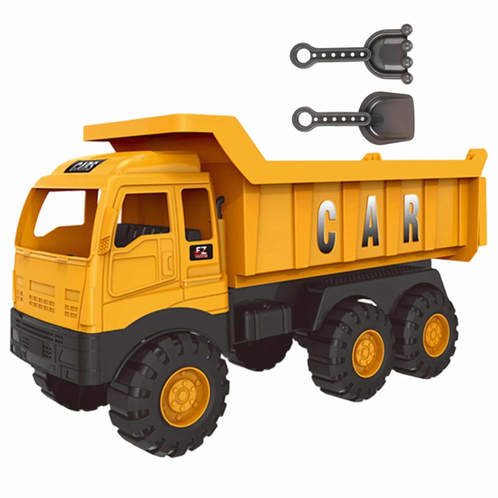 Camiones con caja de arena, vehículos de construcción de juguete de plástico, juguete de arena de playa al aire libre, ideal para niños pequeños de 3, 4, 5, 6, 7 y 8 años, juguetes de construcción