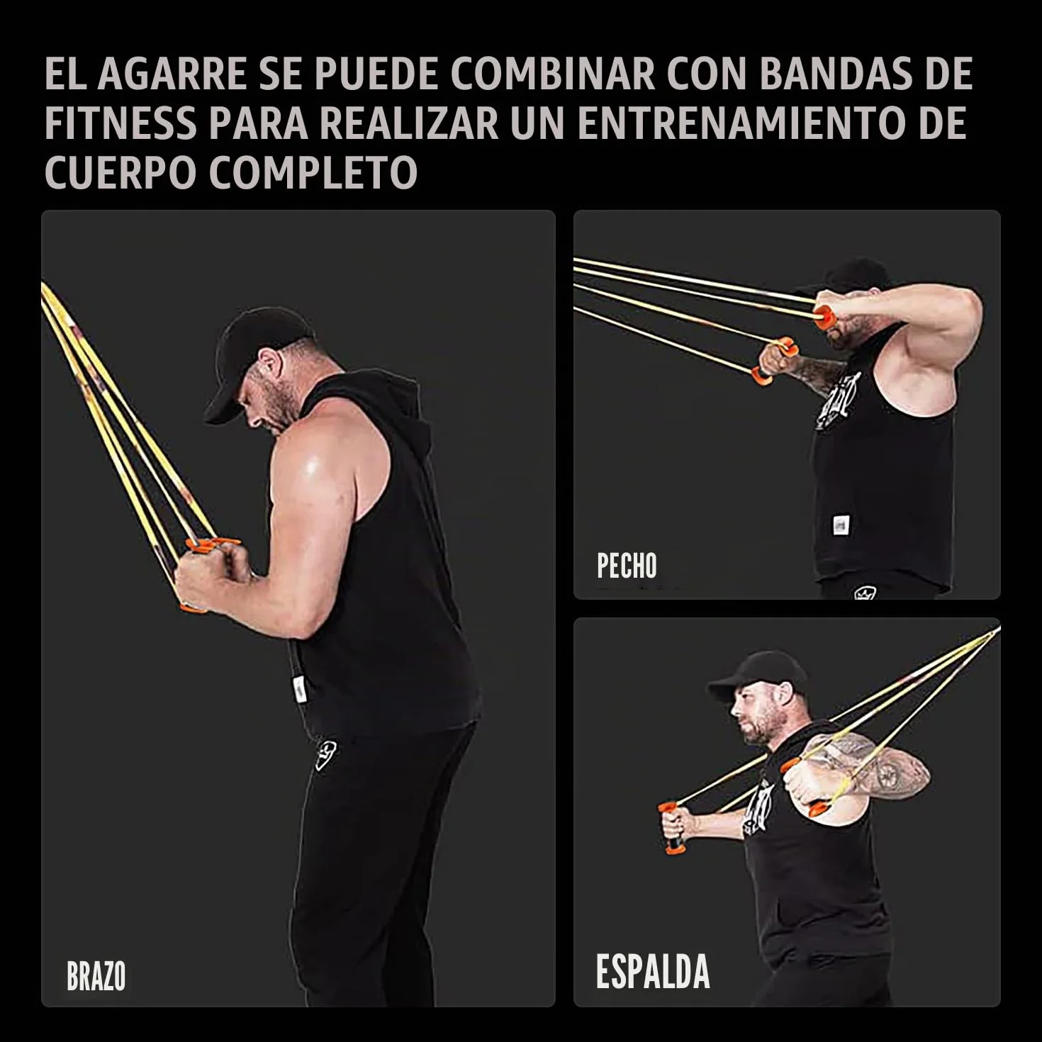 LECARDIO Asas de Bandas de Resistencia, Protege Tus Manos de Lesiones