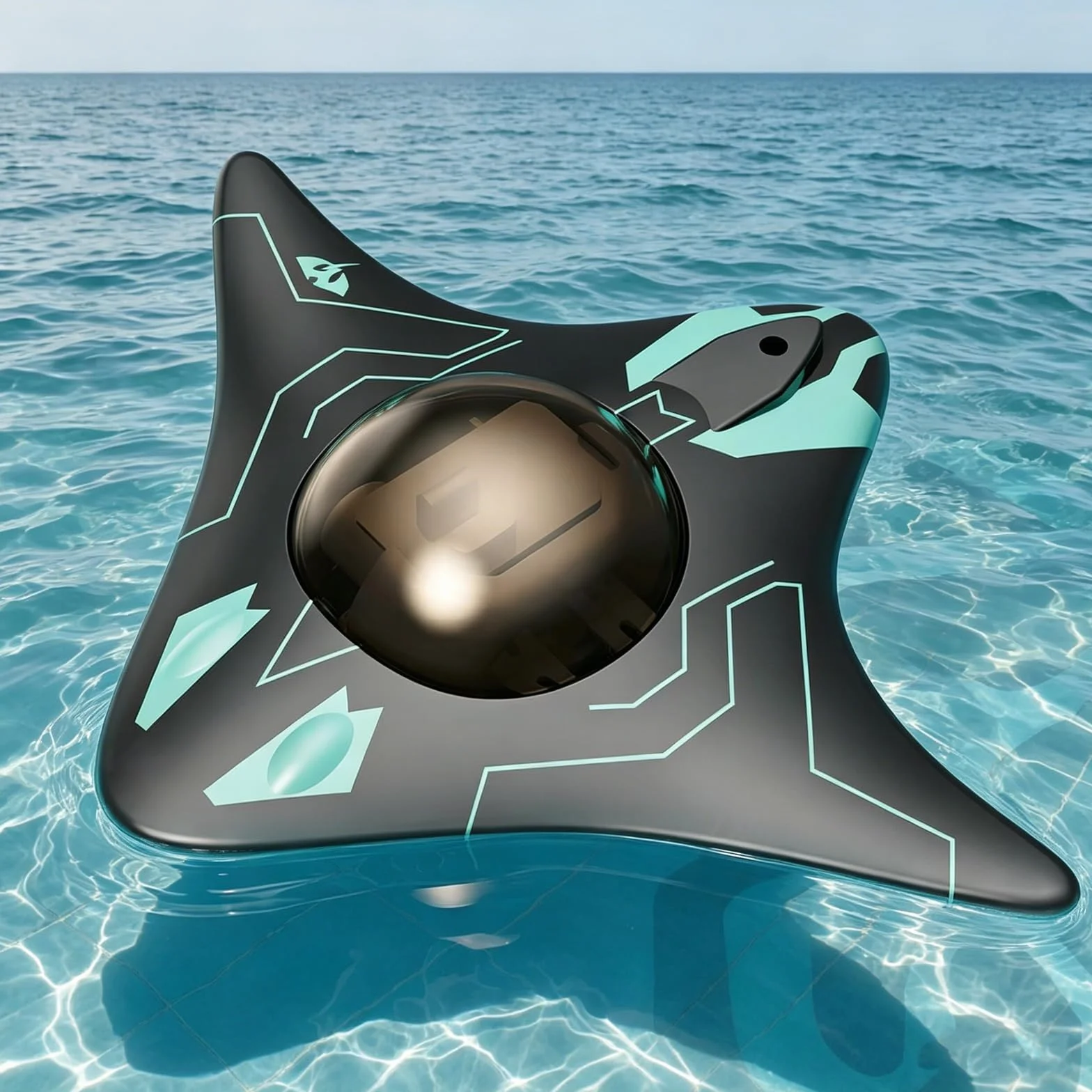 Drone Submarino con Control de Aplicación, Drone Submarino Teledirigido con Cámara HD de 10M y Luces LED, Ángulo de Cámara Ajustable, para Exploración Submarina y Juguetes para Adultos (negro)