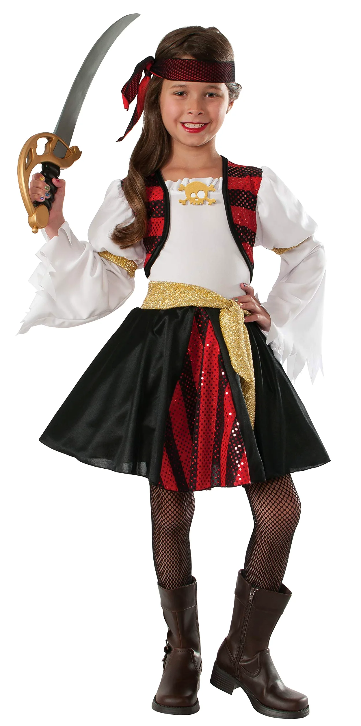 Rubie's Disfraz de pirata de alta mar para niños, Multi Color, S