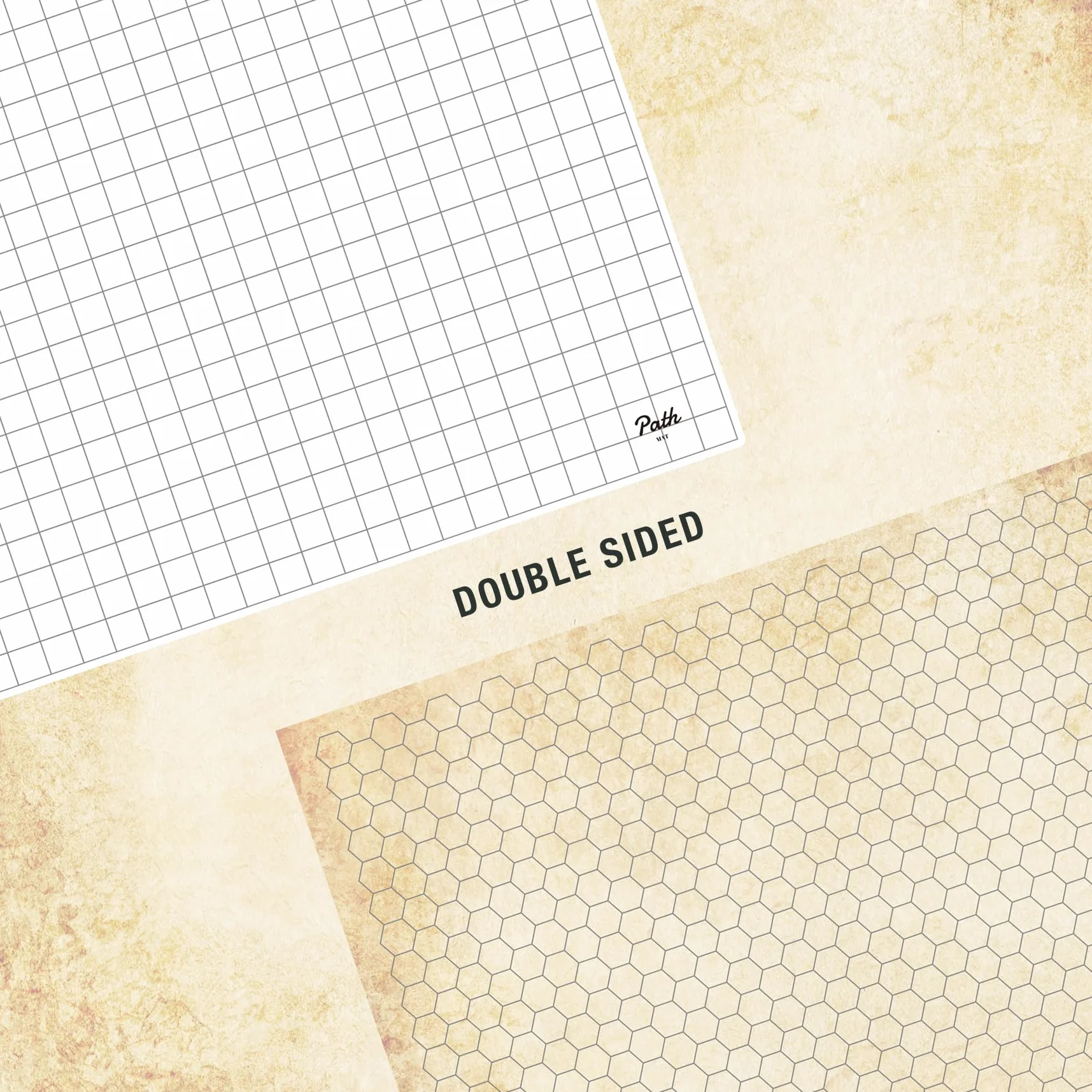 Alfombrilla de juego de batalla de doble cara para DND - Mapa de juego RPG de mesa. Ideal para Dungeons and Dragons, Pathfinder, Warhammer y otros juegos de rol de mesa