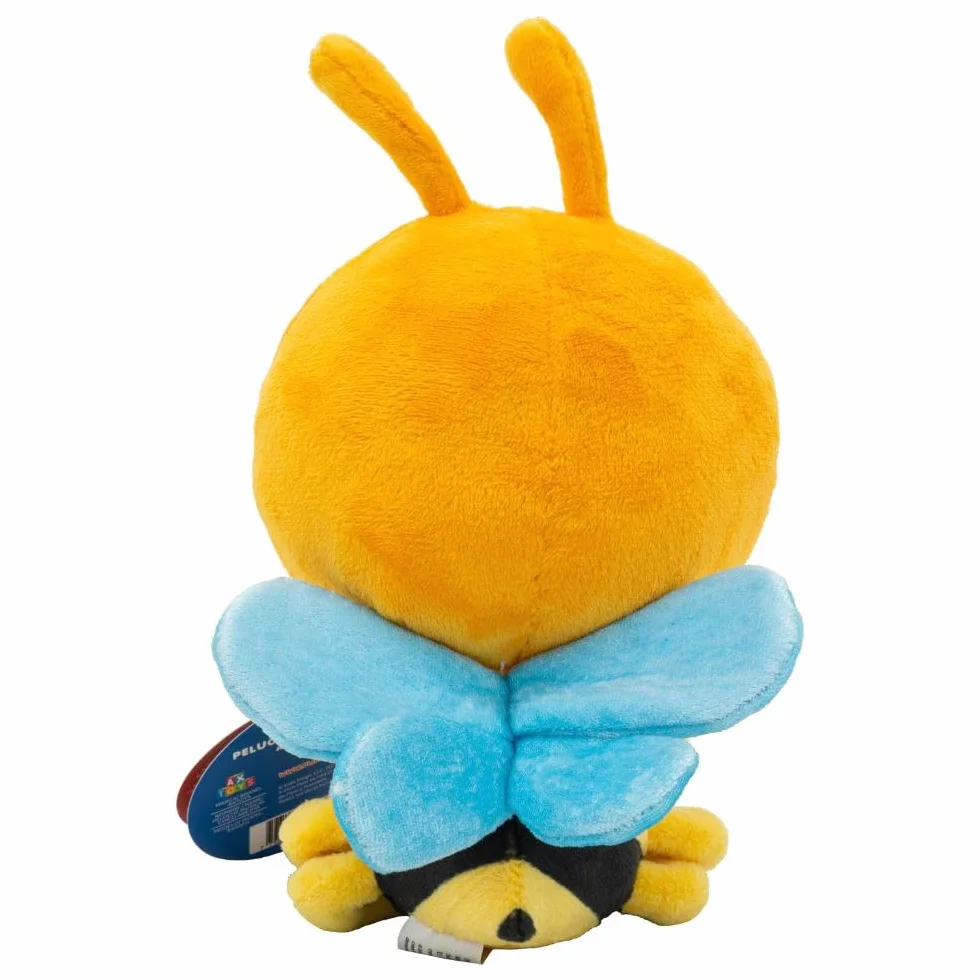 BANDAI Plim Plim – Peluche Musical Abejita PL85026 de 20 cm – XL Interactivo con música “Abejita Chiquita”, alas Crunchy y diversión sensorial para niños