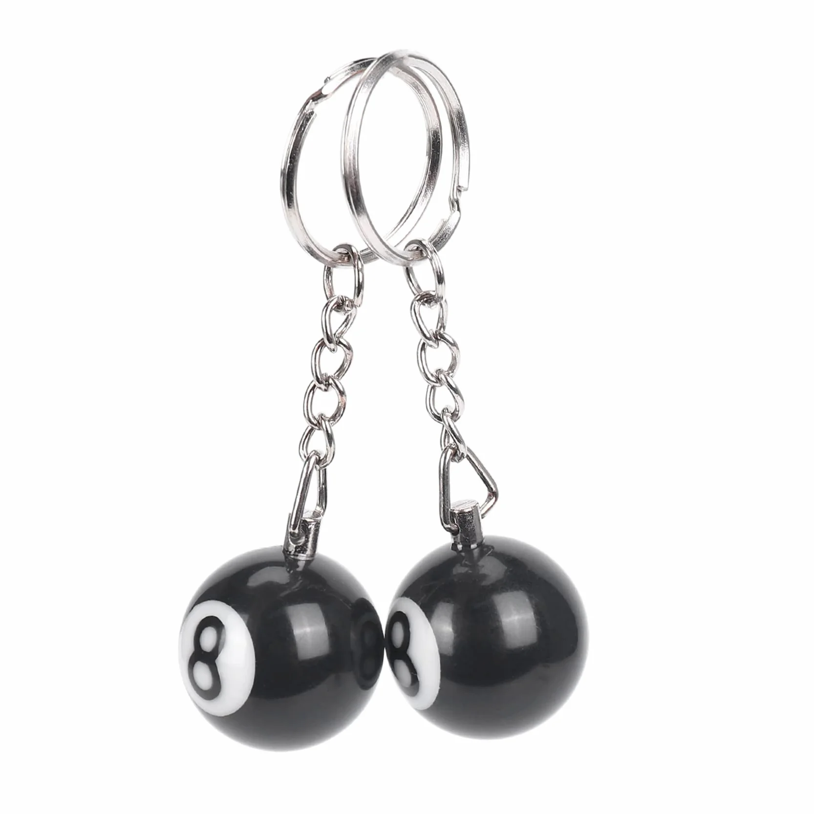 Anillo de Llave Bola de Billar Numero 8 Felicidad