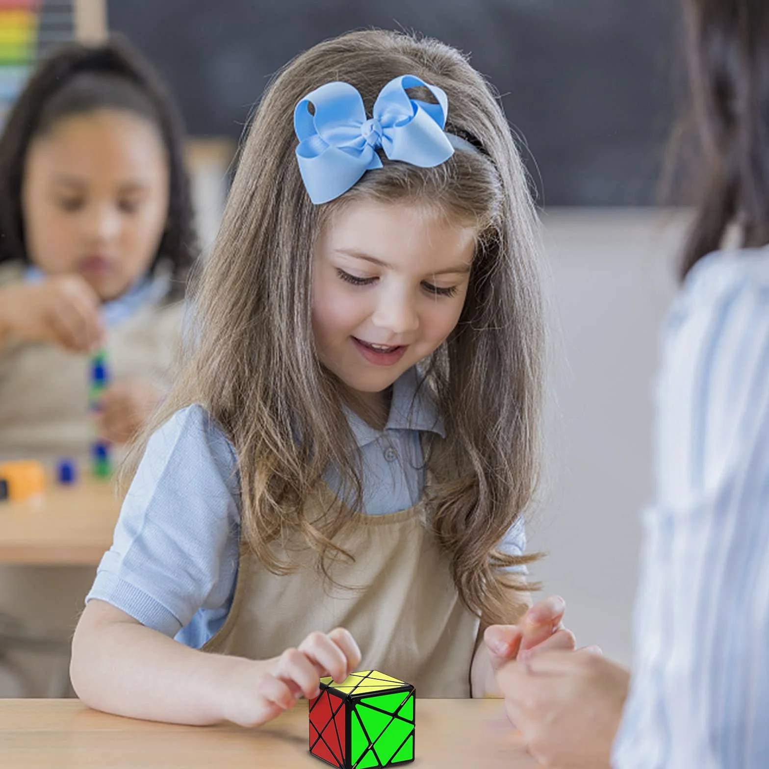 ROXENDA Cubos de Velocidad, [Paquete de 6] Speed Cube Set - Skew Axis Windmill Fisher Ivy 3x3x3 Speed Cube Smooth Magic Cubes Colección de Rompecabezas