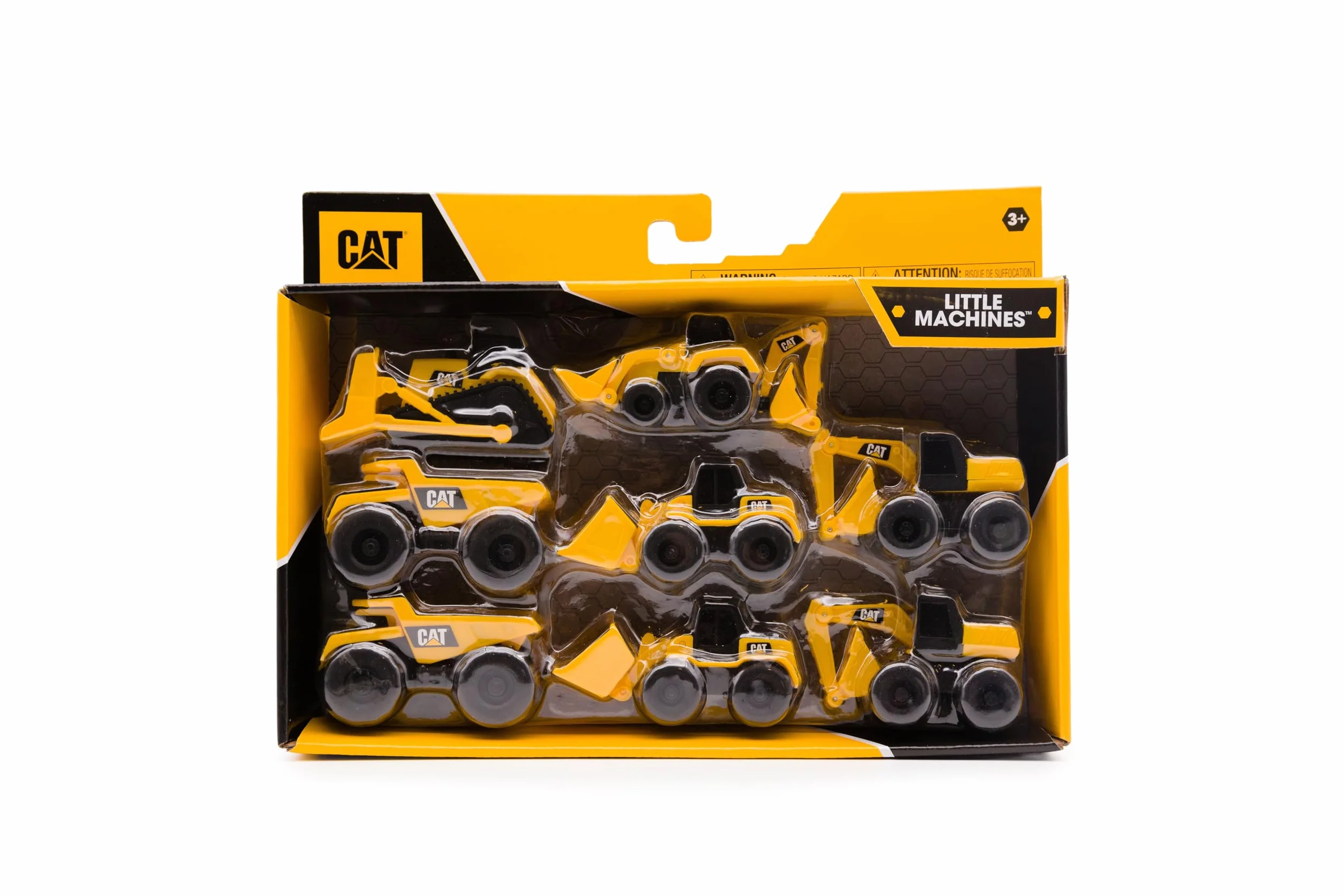 CatToysOfficial | Máquinas y Camiones de Juguete para Niños |8 Piezas – 2 Camión Volquete, 2 Pala Cargadora, Excavadora, Retroexcavadora, Bulldozer, | Juguetes Niños 3 Años o Más