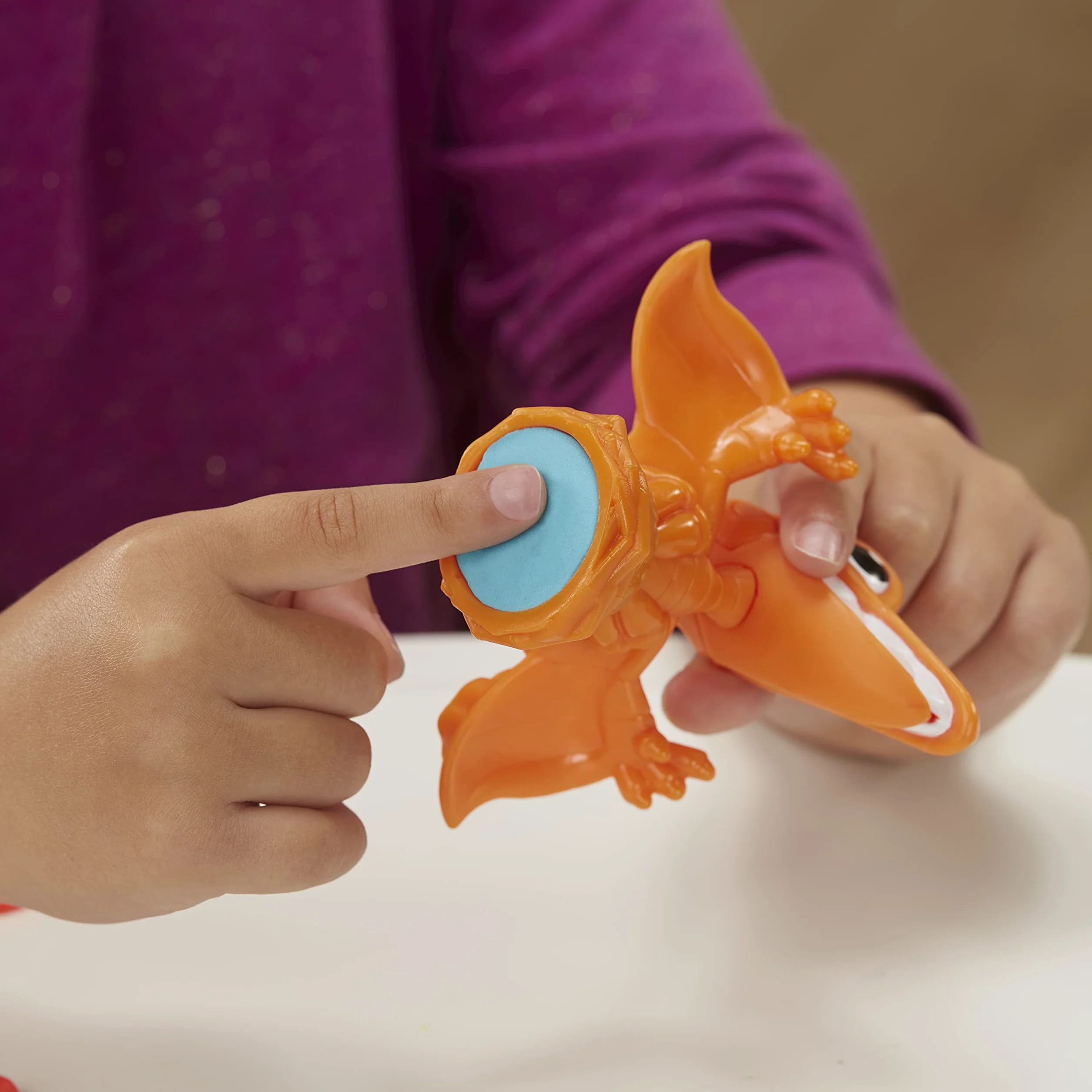 Play-Doh Rex el Dino glotón con Sonidos de Dinosaurio y 3 Huevos