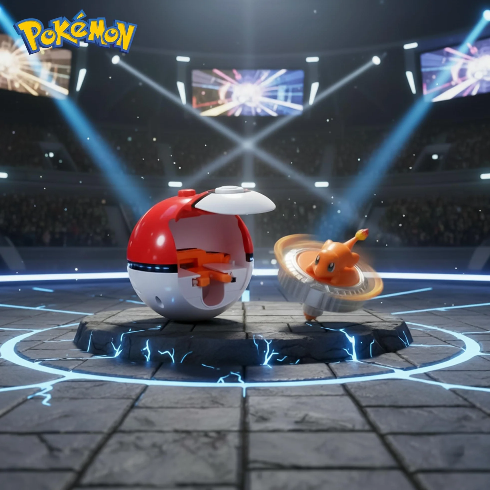 Pokemon Battle Spinner Single-Pack Charmander & Poké Ball