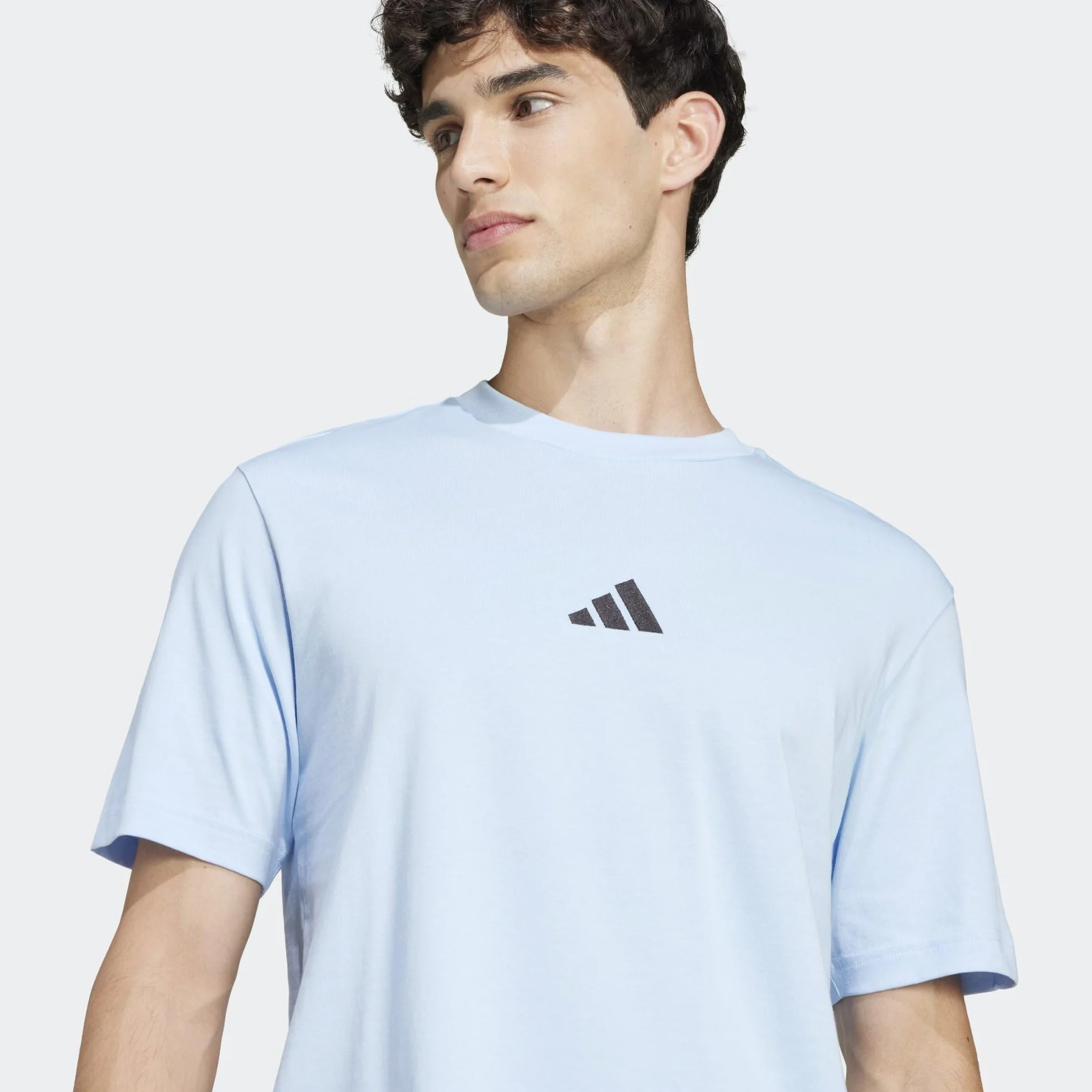 Adidas Essentials Small Logo Single Jersey Tee Hombre