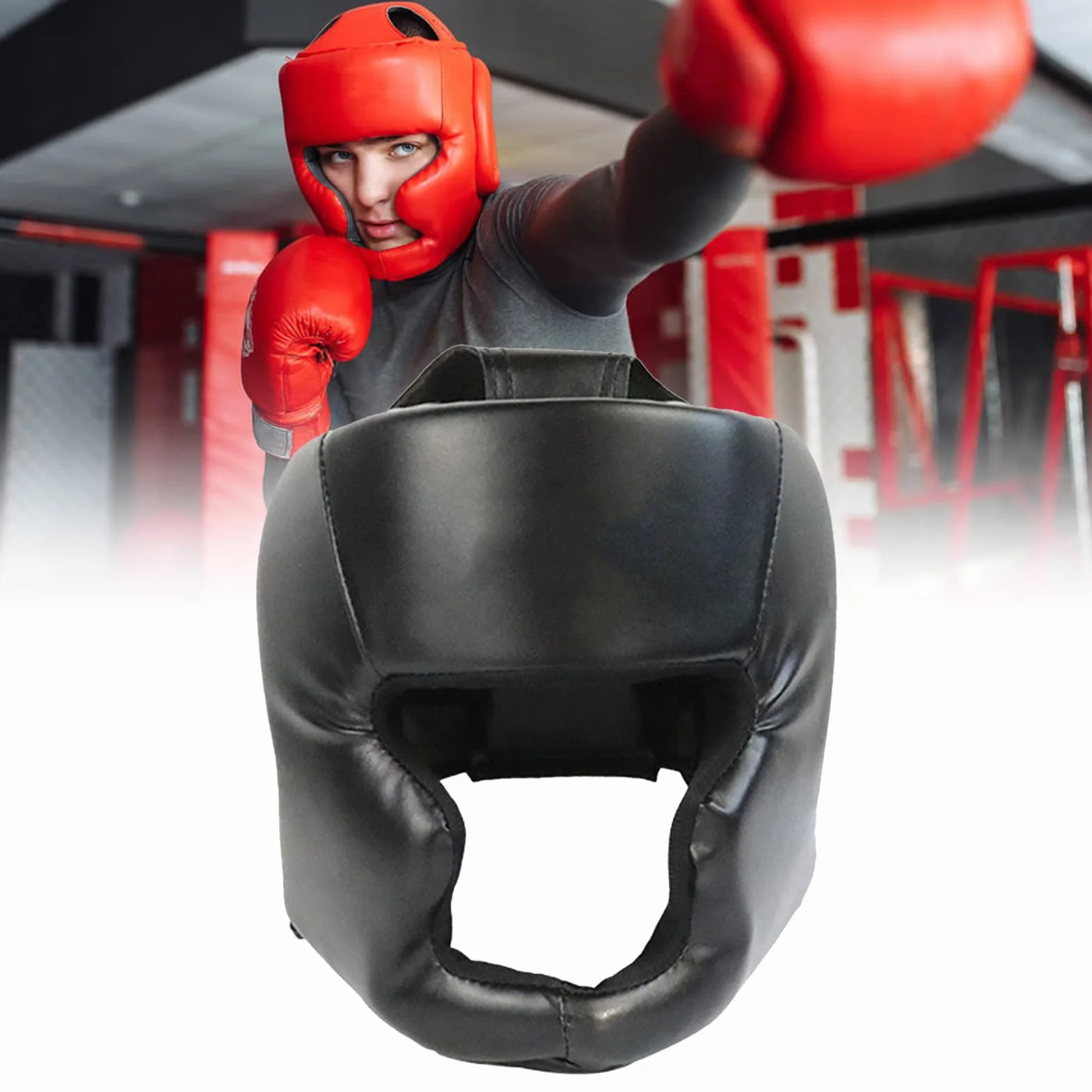 Casco Boxeo MMA Entrenamiento Protector Cabeza Integral Sparring Muay Thai Kickboxing
