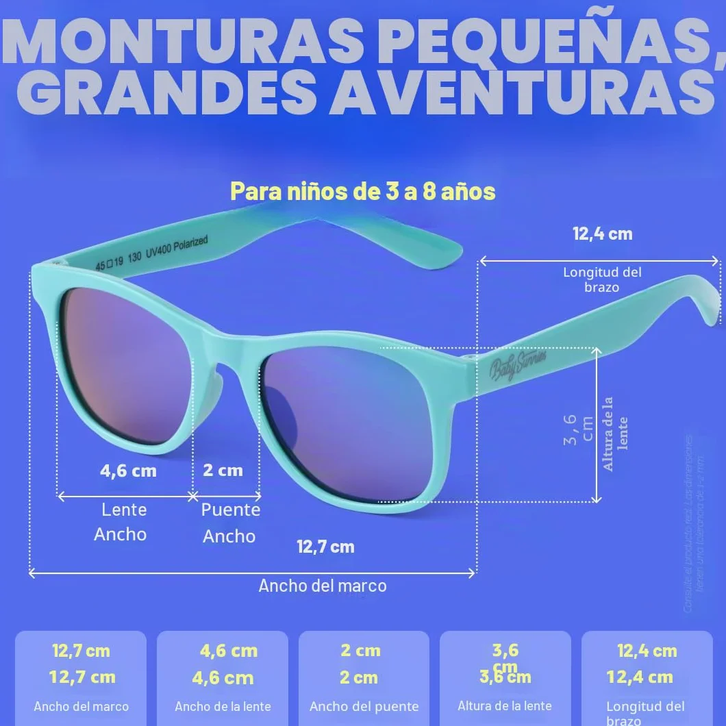 Gafas de sol flexibles para niños BABY SUNNIES con protección UV 100% irrompible
