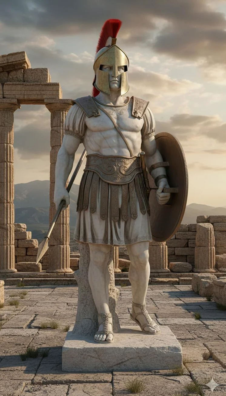 Nautical Replica Hub 300 King Leonidas - Casco de armadura (espartano), color rojo
