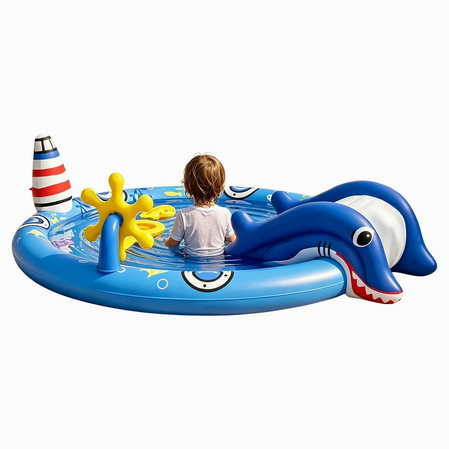 Piscina Hinchable Infantil Colchoneta Hinchable Divertida y Adorable | Colchoneta de Natación para Niños Para jugar con agua en verano al aire libre jardín patio terraza parque casa vacaciones