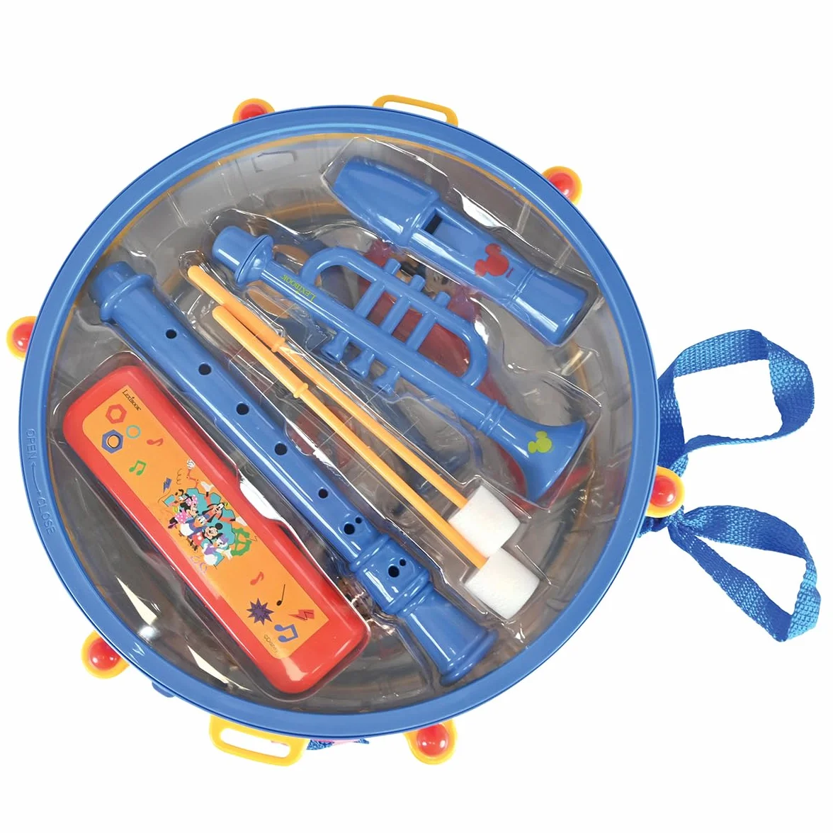 Lexibook, Set Musical 7 Piezas Mickey Mouse, Azul, Rojo, K360MCHLXB