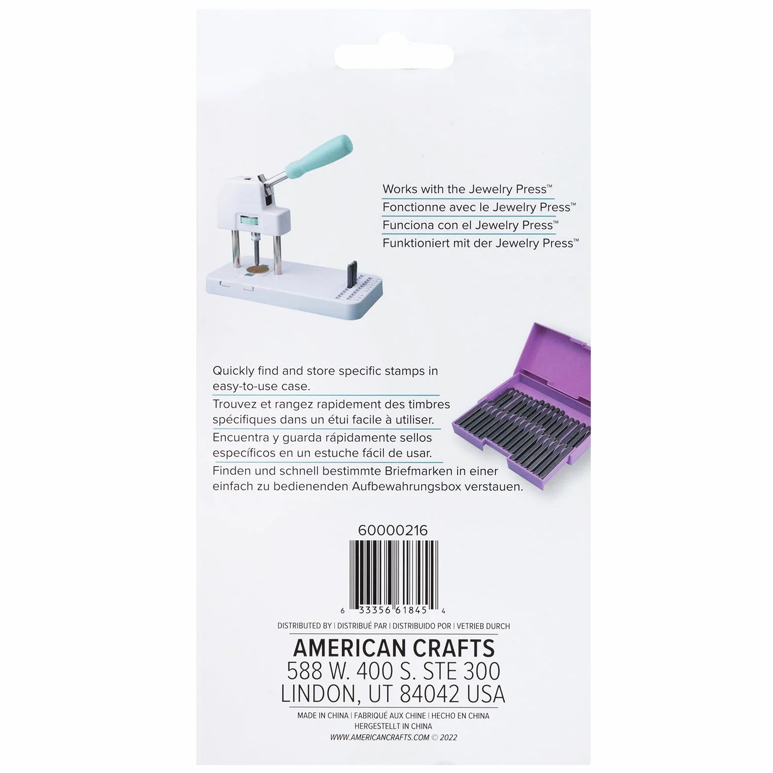 ALPHABET STAMPS JEWELRY PRESS – WE R 60000216