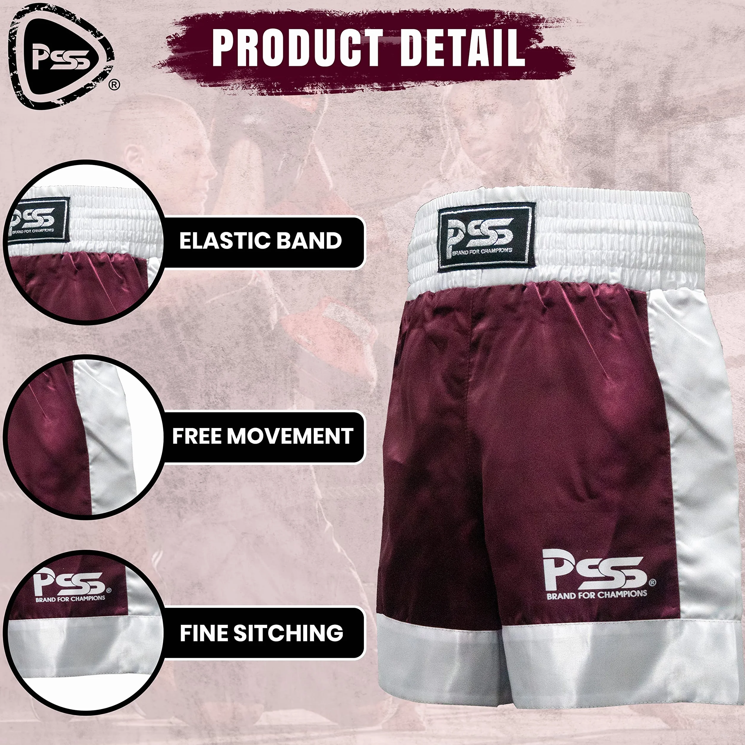 PSS Conjunto de Boxeo para niños 3-14 años Pantalón Corto Camiseta Tirantes Kick Boxing Muay Thai MMA Negro Rojo Azul