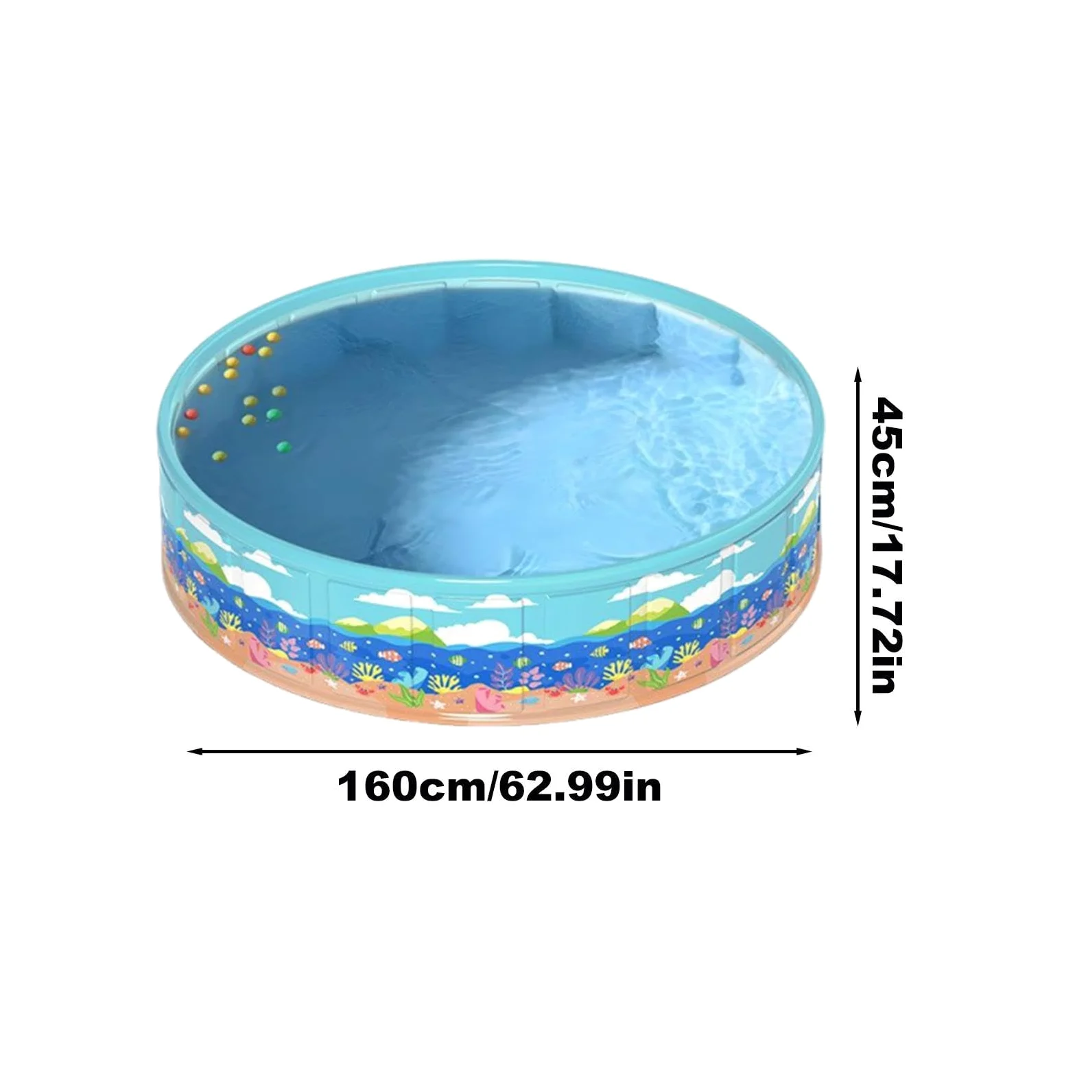 Piscinas Infantiles de jardín | PVC Plegable portátil no Hinchable - Piscina de Chapoteo para Niños,para Niños Y Niñas Verano Exterior Al Aire Libre Patio Jardín De Agua Y Patio Trasero