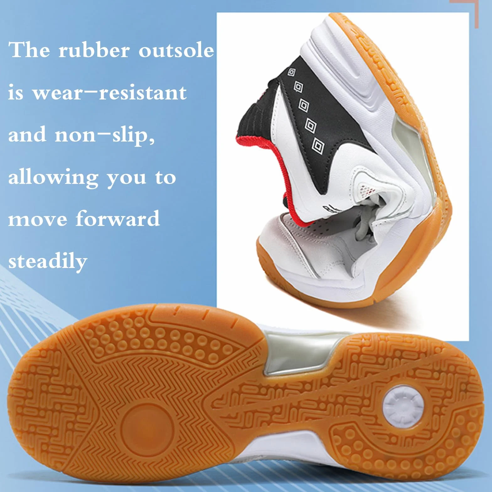 Zapatos de Bádminton Suaves para Hombre y Mujer, Zapatillas de Voleibol, Rebote Rápido, Transpirables