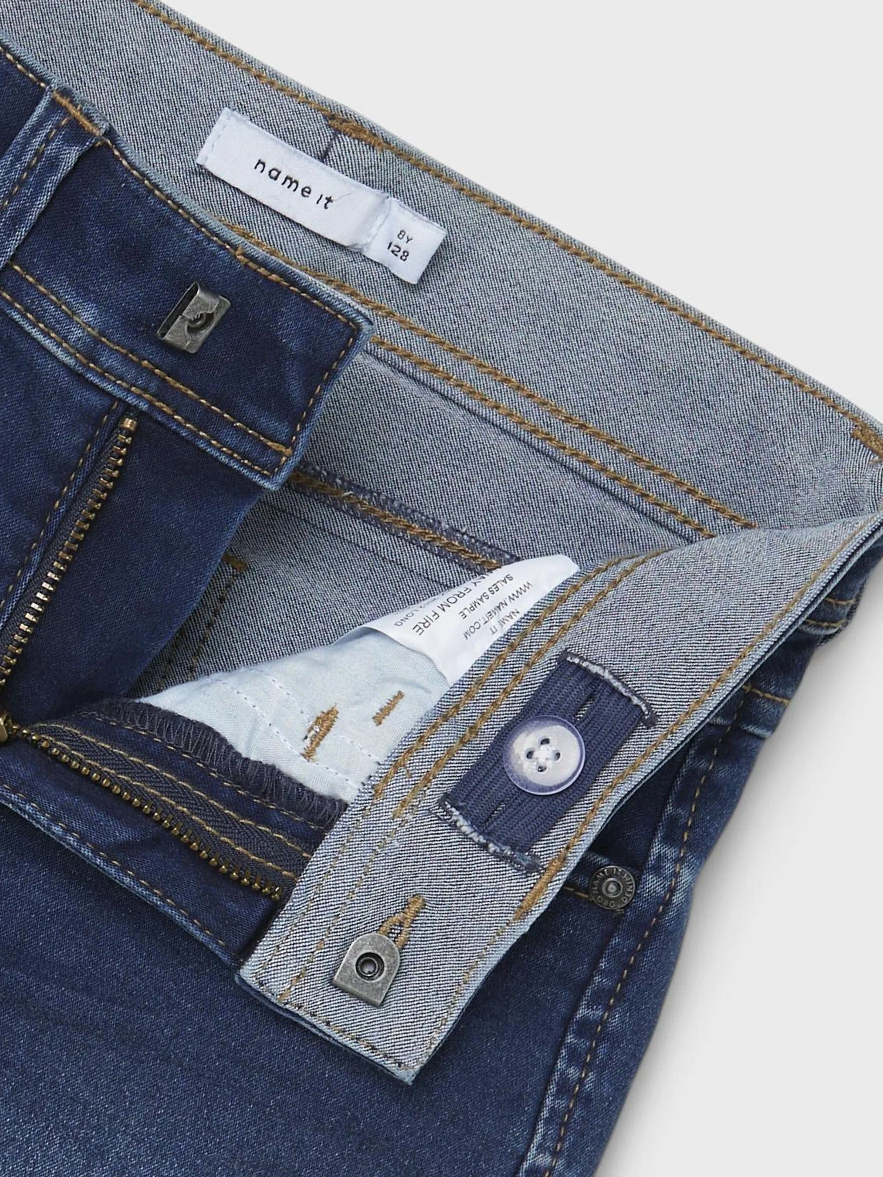 Name IT Nkmsilas Slim Dnm L Shorts 2272-tx Noos - Pantalones Cortos Niños