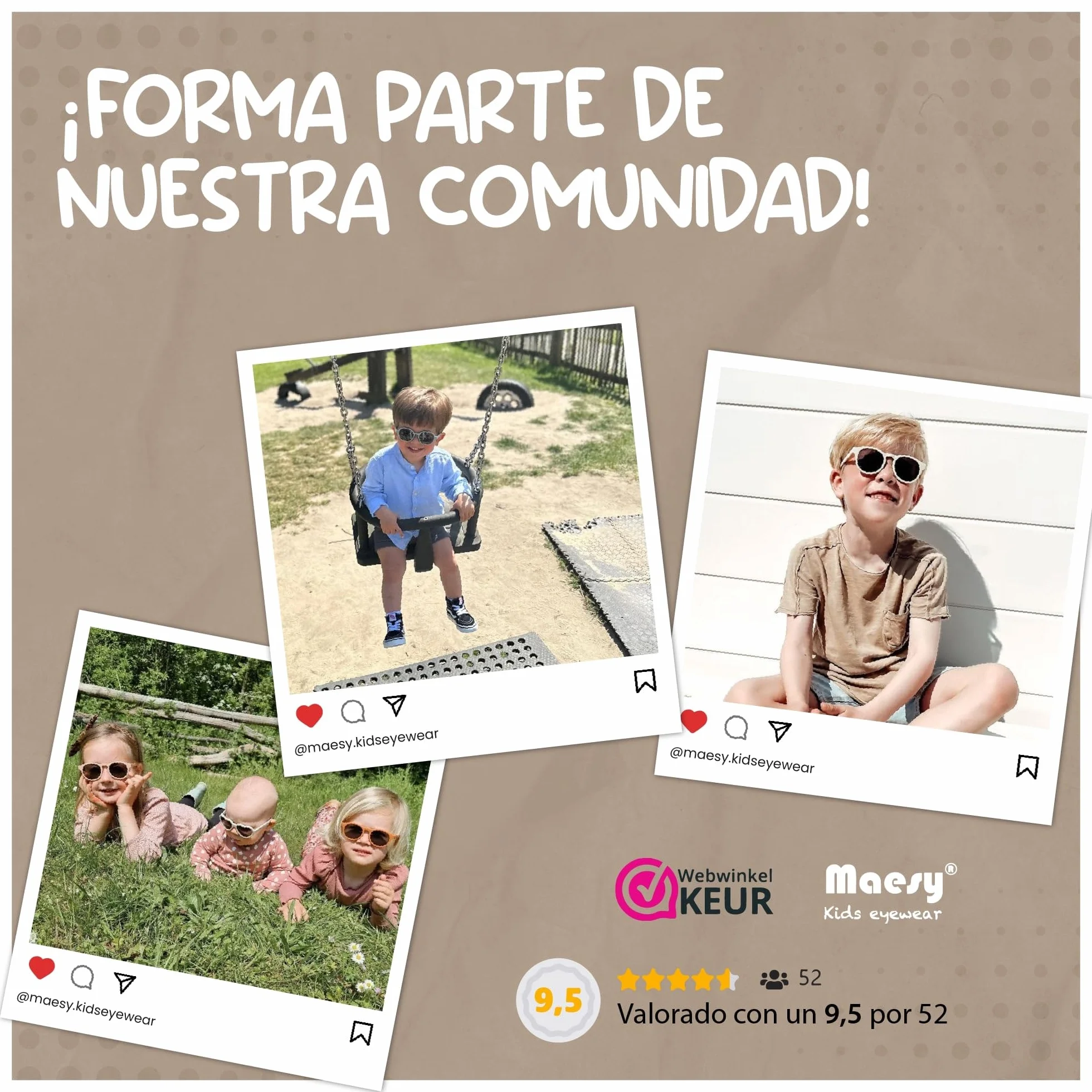 Gafas de Sol Polarizadas UV400 para Bebé y Niño 1-3 Años Montura Flexible Bowi