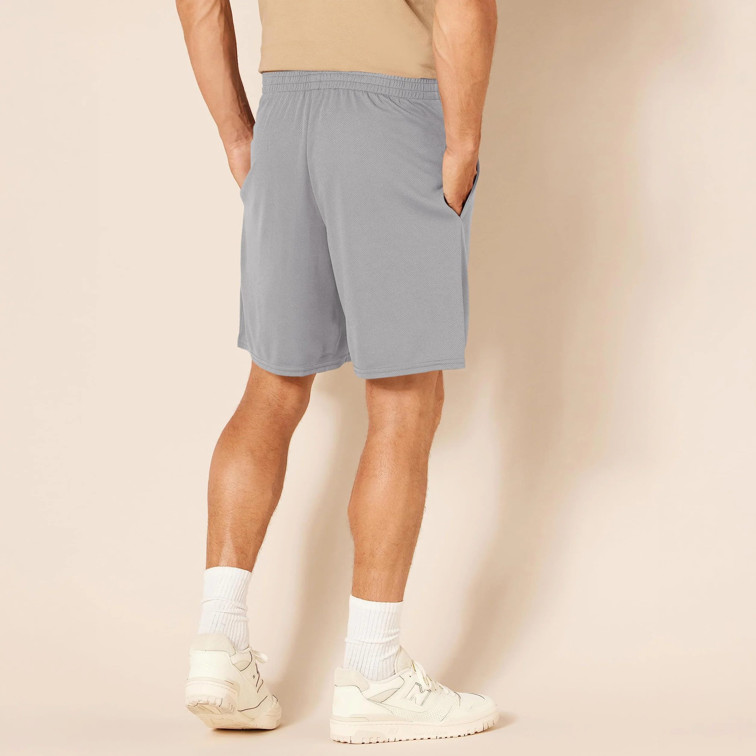 Amazon Essentials Pantalones Cortos de Entrenamiento Corte Suelto Alto Rendimiento Hombre Pack 2