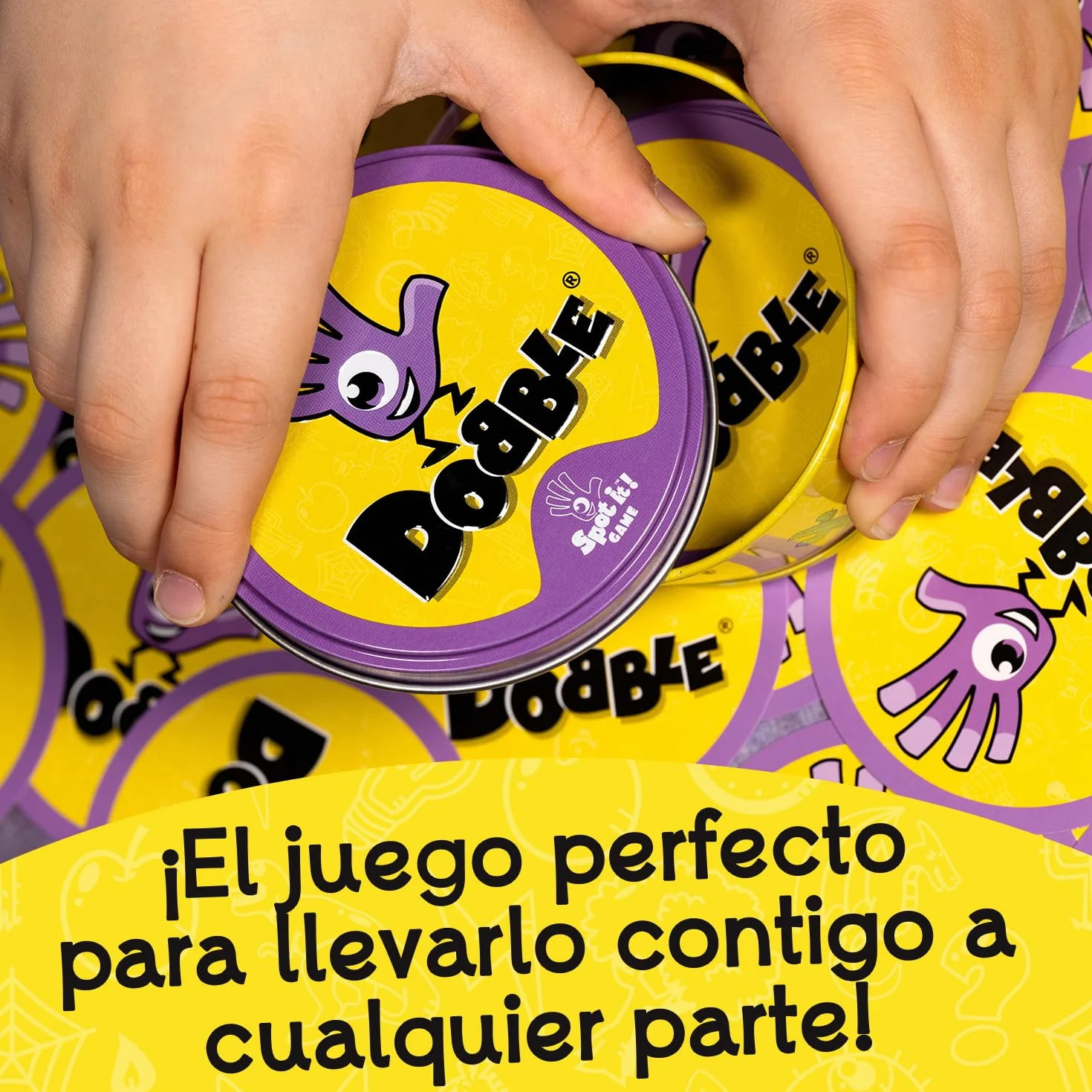Asmodee Dobble Clasico, Juego de Cartas de Observación y Velocidad para Niños y Adultos, Juego de Mesa