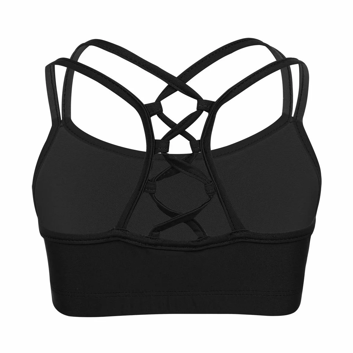 TiaoBug Tank Top de Tirantes Deporte para Niñas Danza Gimnasia Running Sujetador Deportivo Elástico Básico