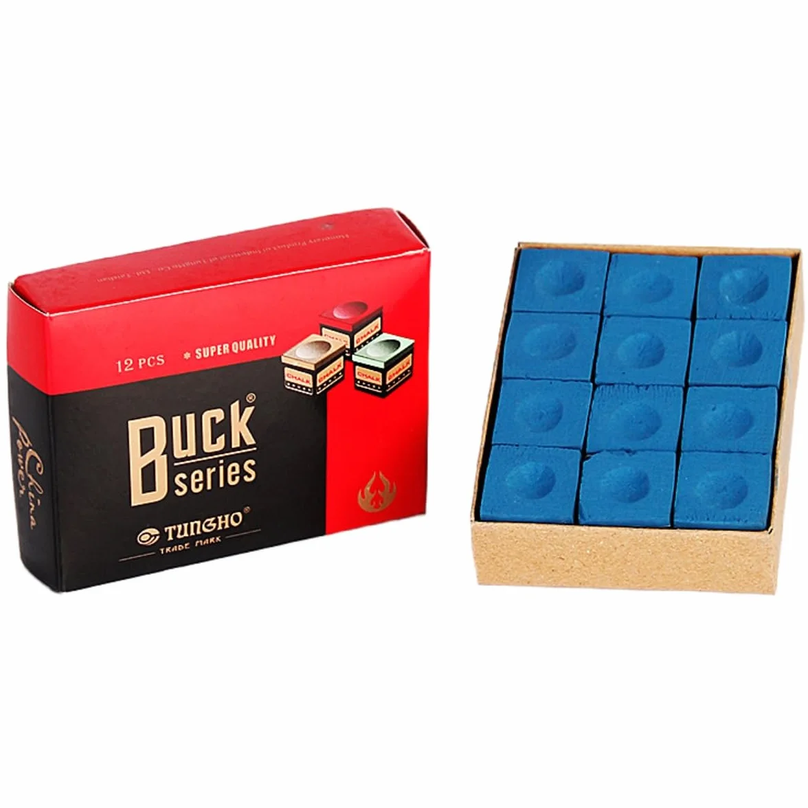 Tokaneit Tiza De Billar Profesional 12 Piezas Azul para Tacos Snooker