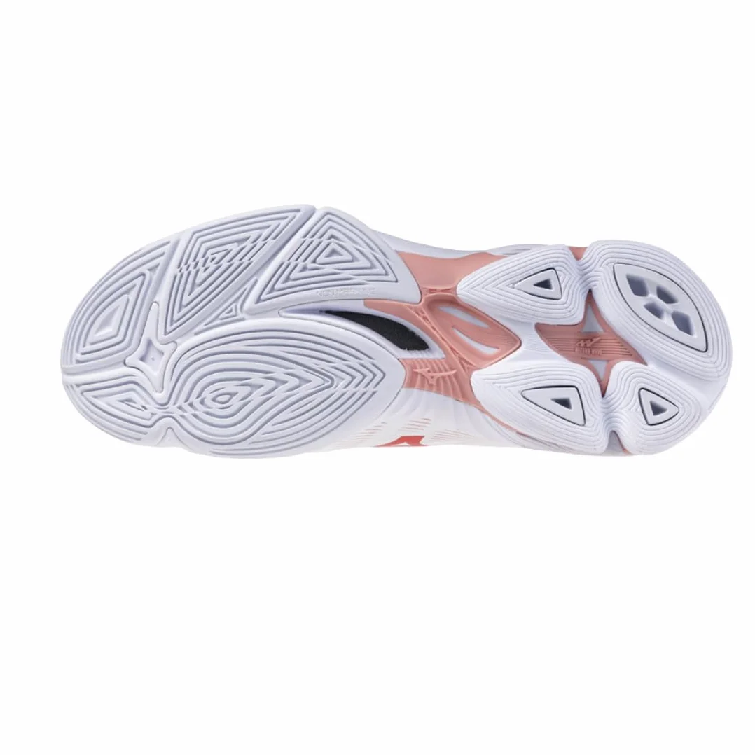 Mizuno Wave Lightning Pro Zapatillas Blancas Rojas Mujer