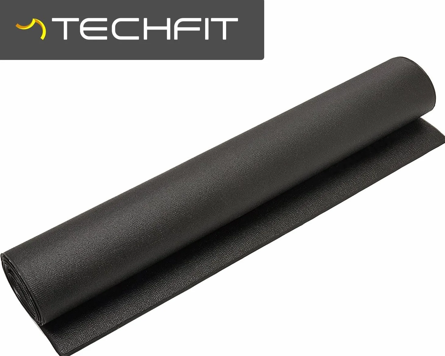 TechFit Esterilla Fitness Antideslizante Gruesa PVC para Bicicleta Estática Spinning Cinta de Correr