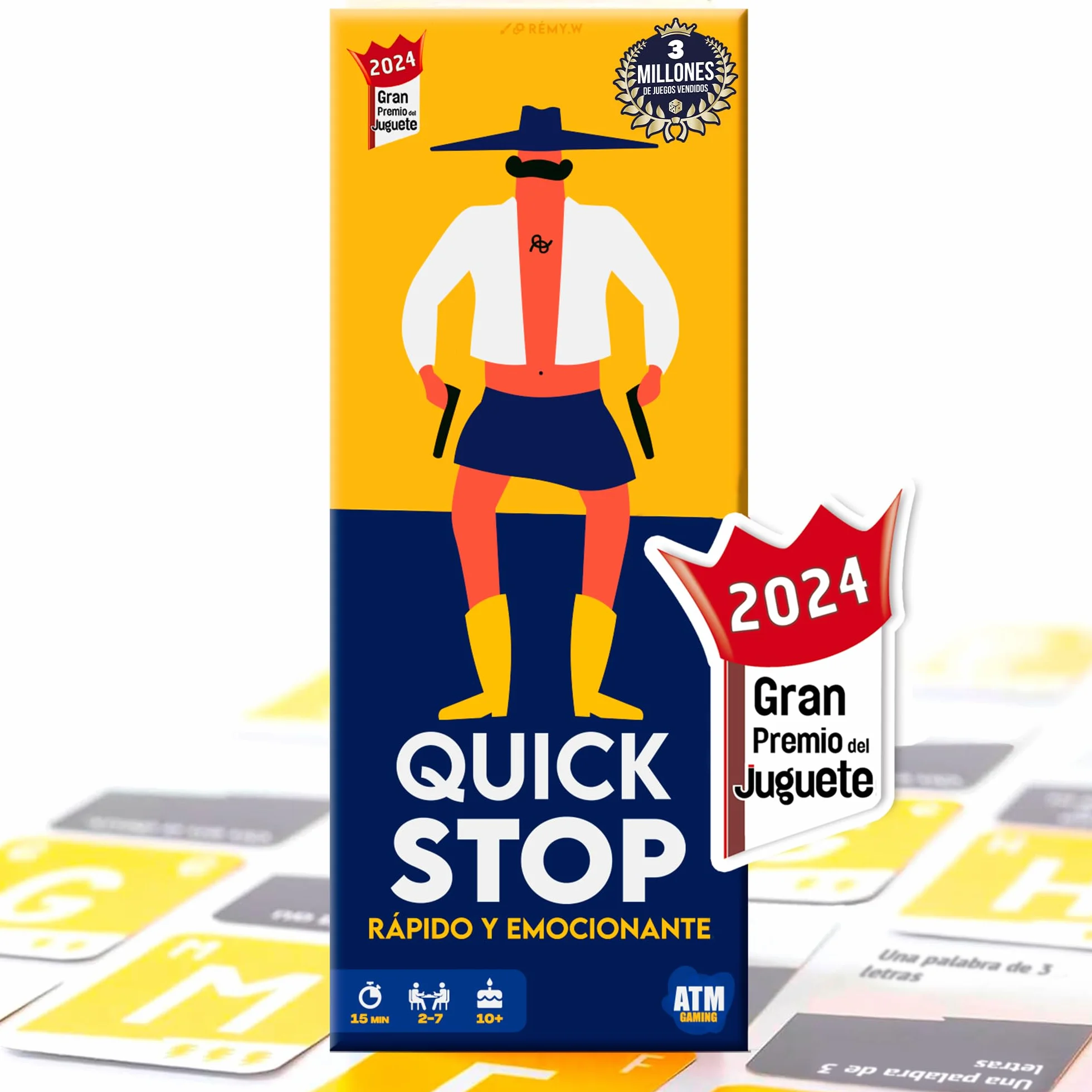 QuickStop Juegos de Mesa para Familia y Amigos 2-7 Jugadores Gran Premio del Juguete 2024