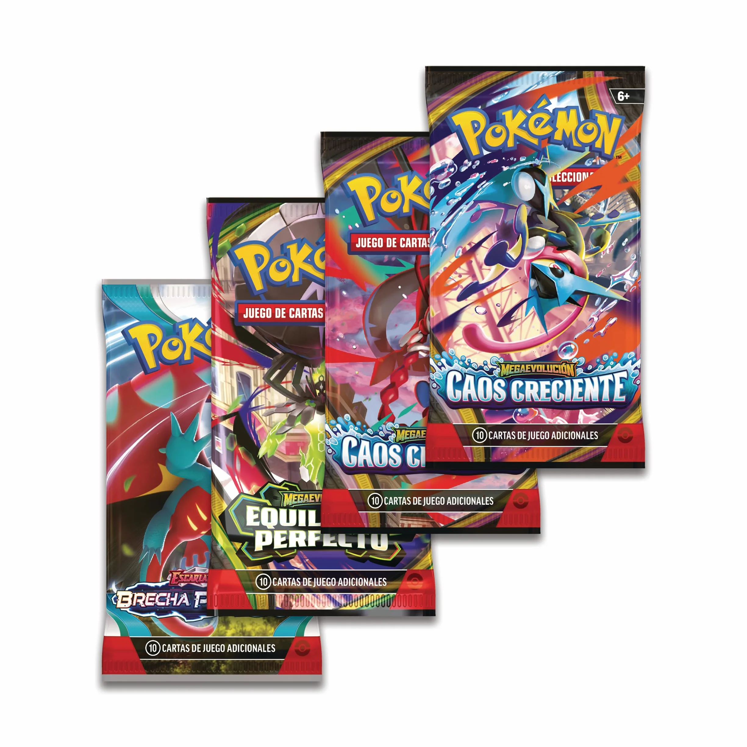 Pokémon JCC Lata Megaluz Lunar Mega-Clefable ex 4 Sobres de Mejora 1 Carta holográfica