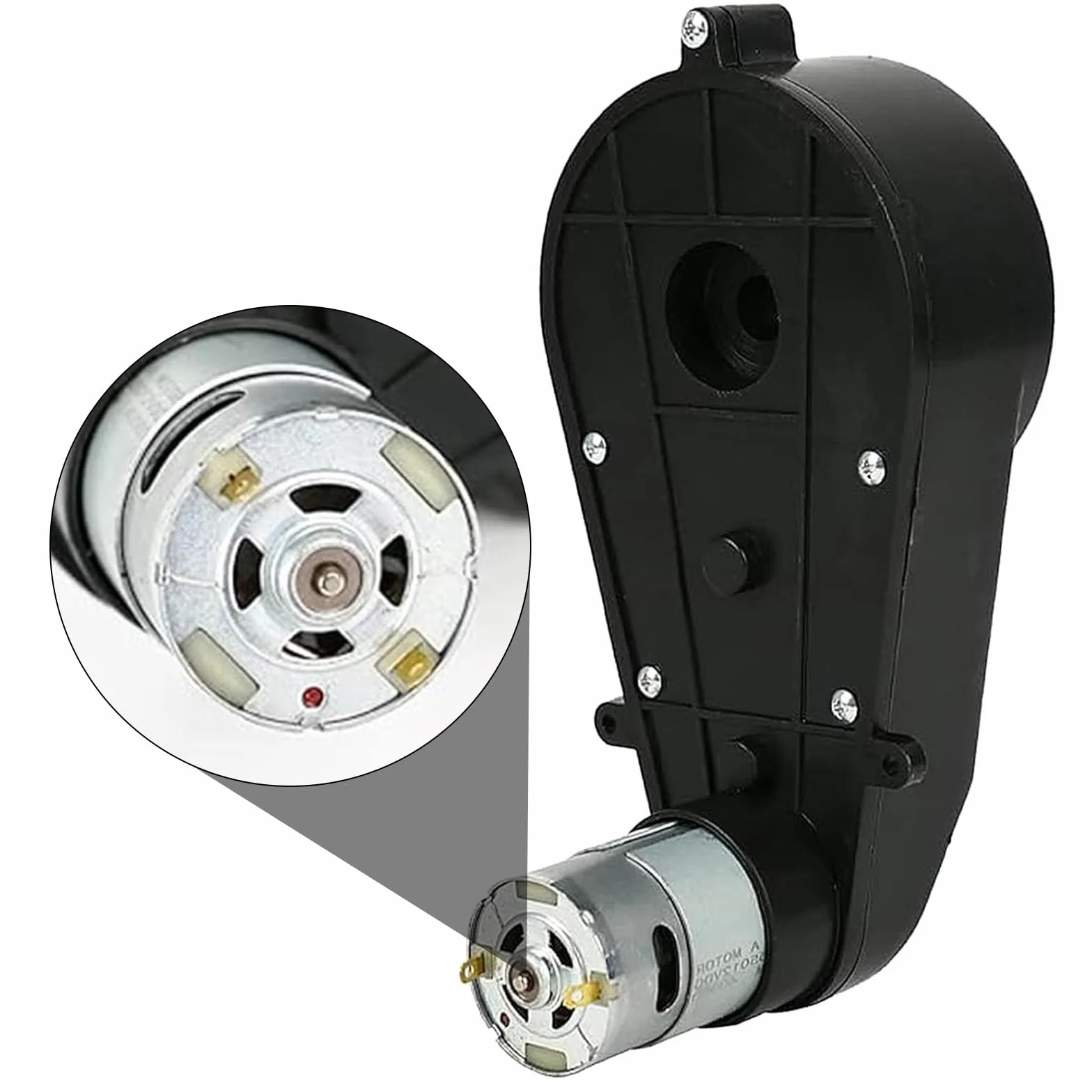 2 piezas de motor eléctrico RS550 12V 40000RPM, motor eléctrico y caja de engranajes para coche de niños, piezas de repuesto para coche eléctrico de niños