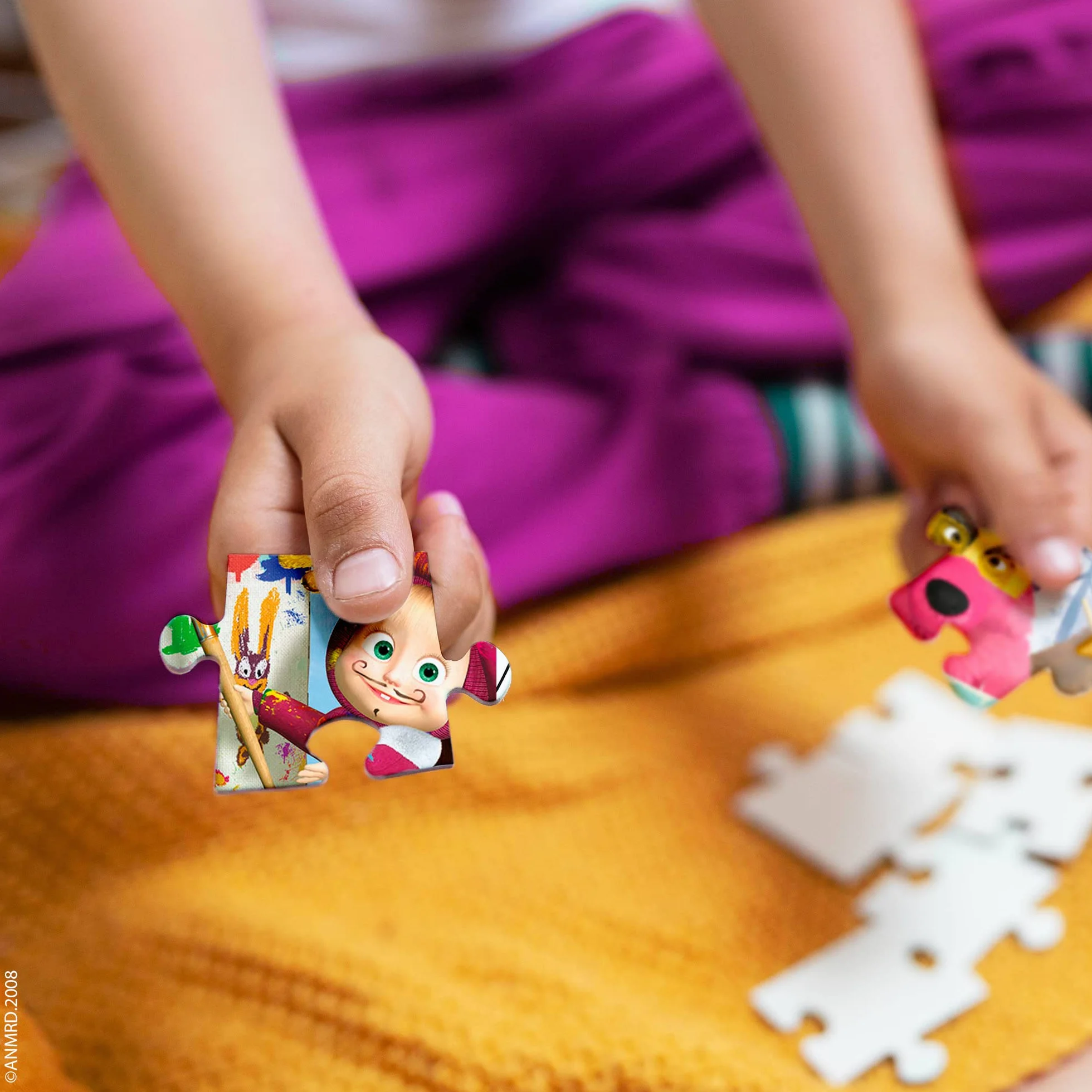 Liscianigiochi - Maxi Puzzle de Masha y el Oso de 60 piezas - Puzle para niños a partir de 3 años - 92987