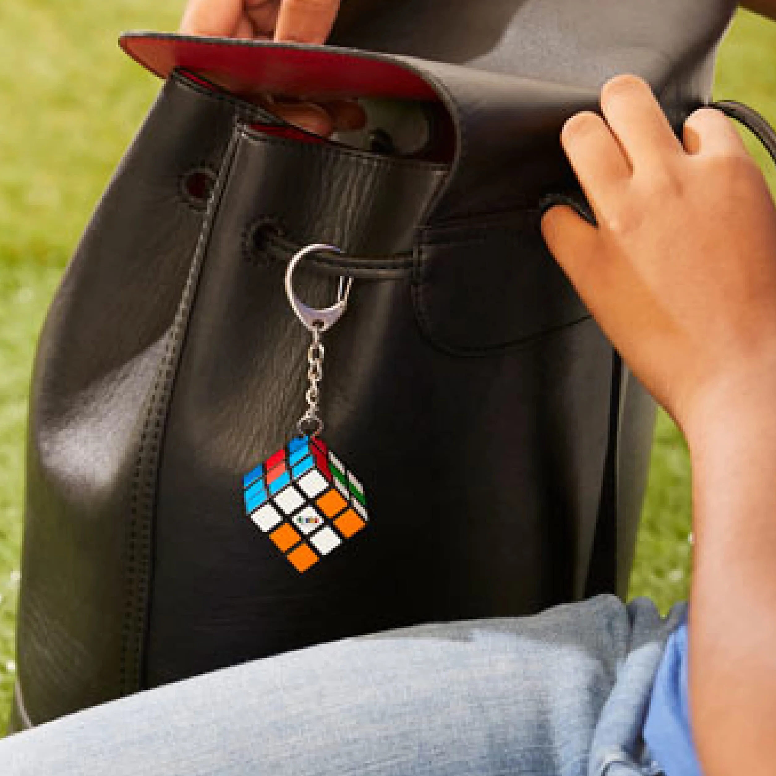 Rubik's 6064001 Llavero de Cubo con diseño de Cubo, Multicolor, 3 x 3 cm