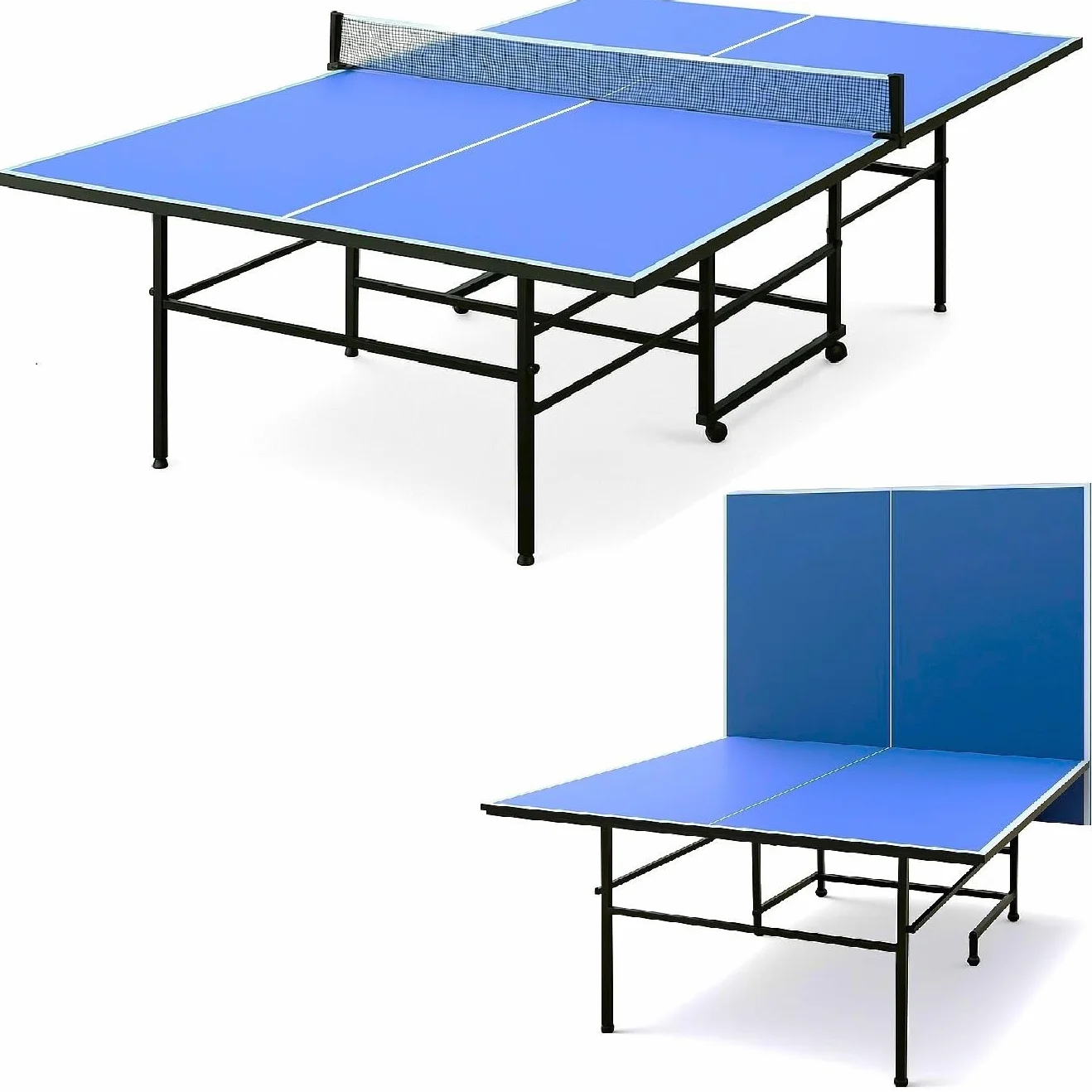 Mesa de Ping Pong Plegable Oficial con Red, Palas y Pelotas