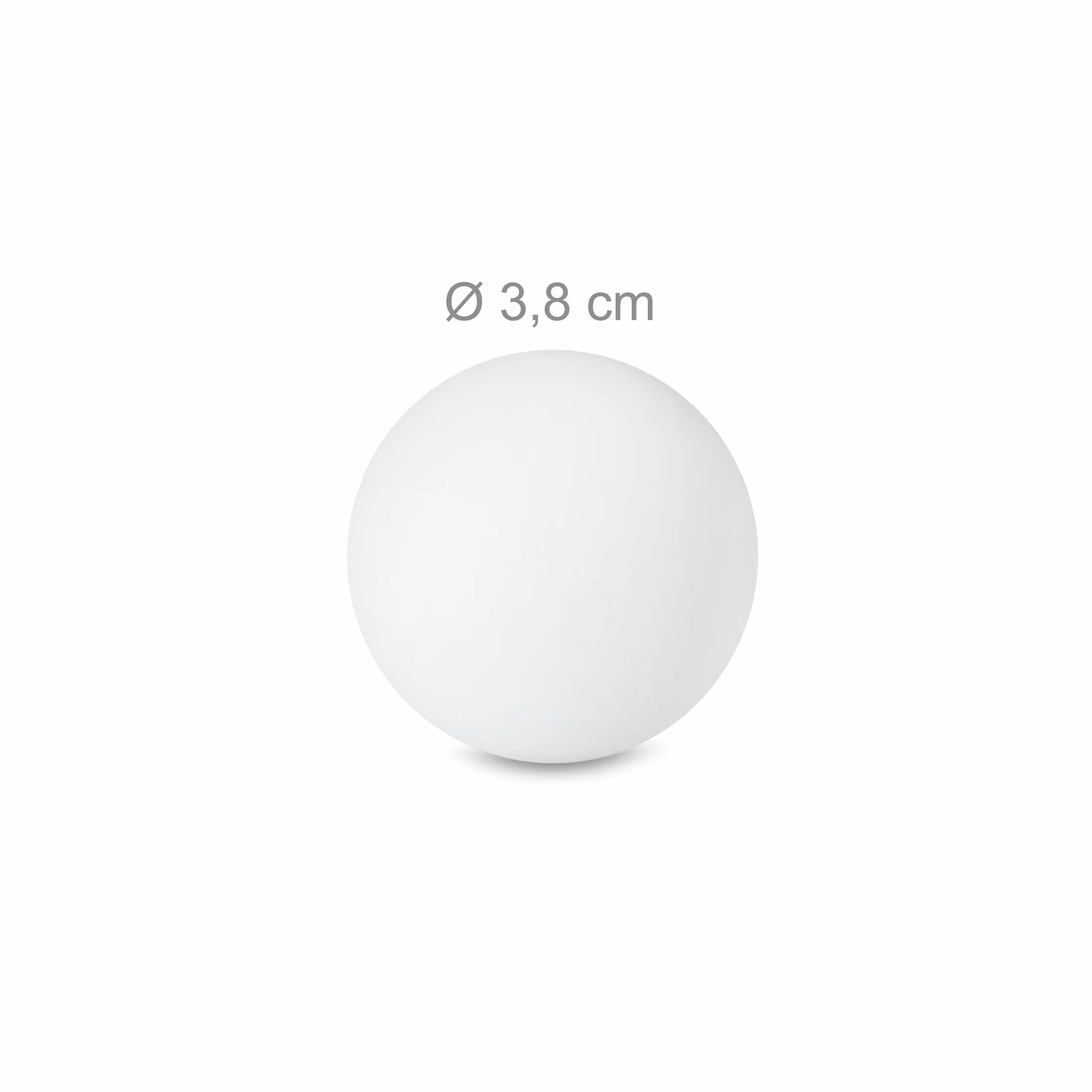 Relaxdays Pelotas Ping Pong Beerpong 48 Unidades 38 mm Plástico Blanco Juego Fiestas