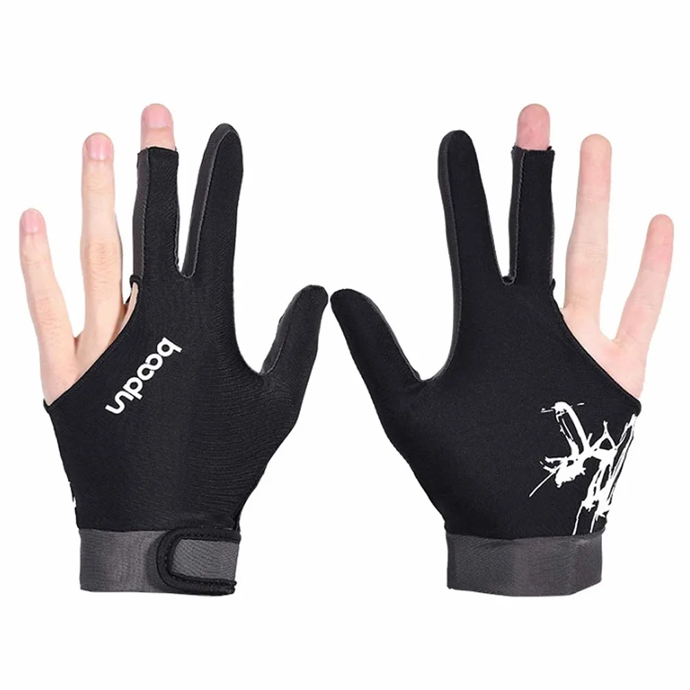 Zeaye Guante de billar de lycra elástica tres dedos 1PCS