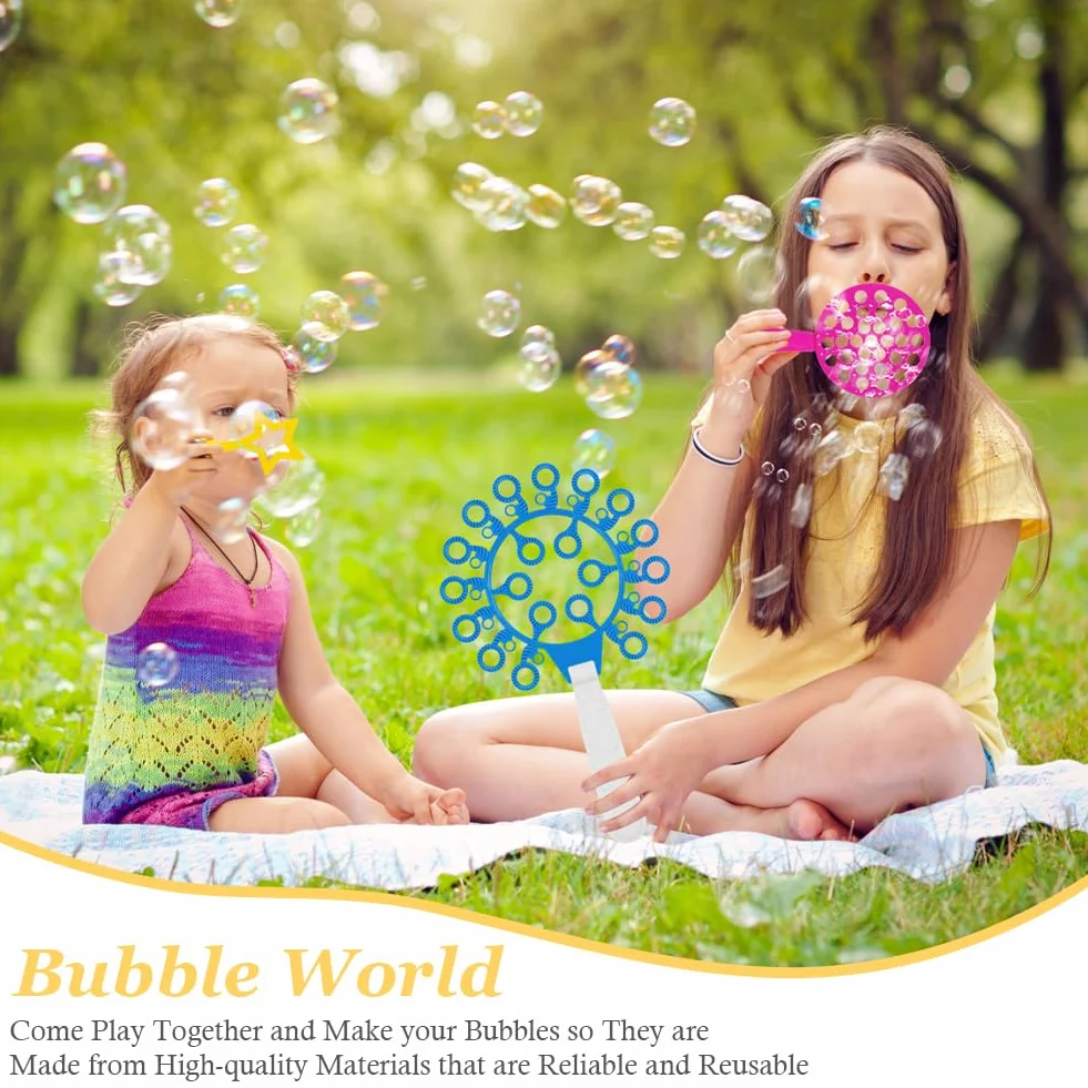 OSDUE 30PCS Kit de Soplado de Burbujas, Kit de Burbujas de Jabón, kit de Burbujas para Niños, Kit de Burbujas Creativo, Adecuado para Actividades al Aire Libre, Fiestas de Cumpleaños,Juegos Infantiles