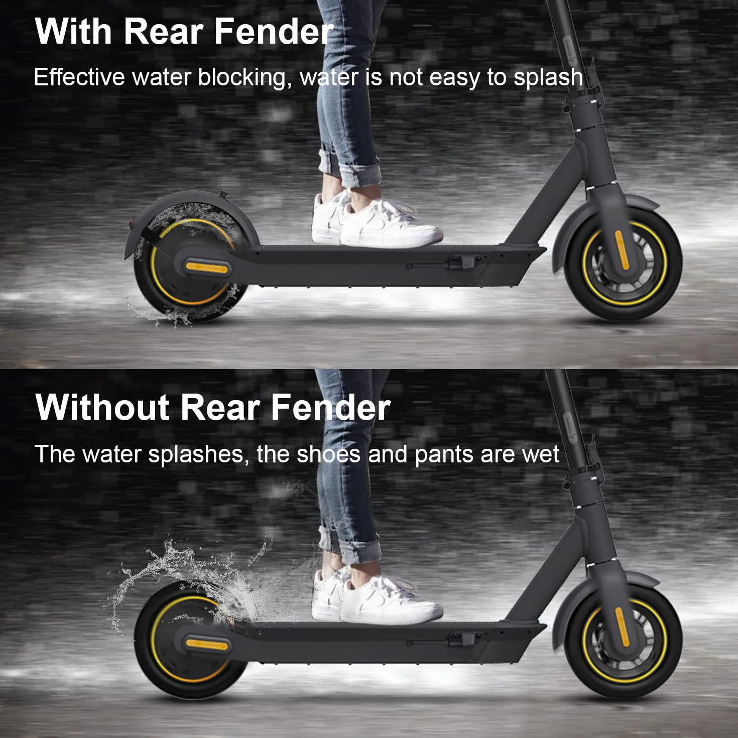 Segway Ninebot MAX G30 Juego de Accesorios para Guardabarros Trasero con Soporte