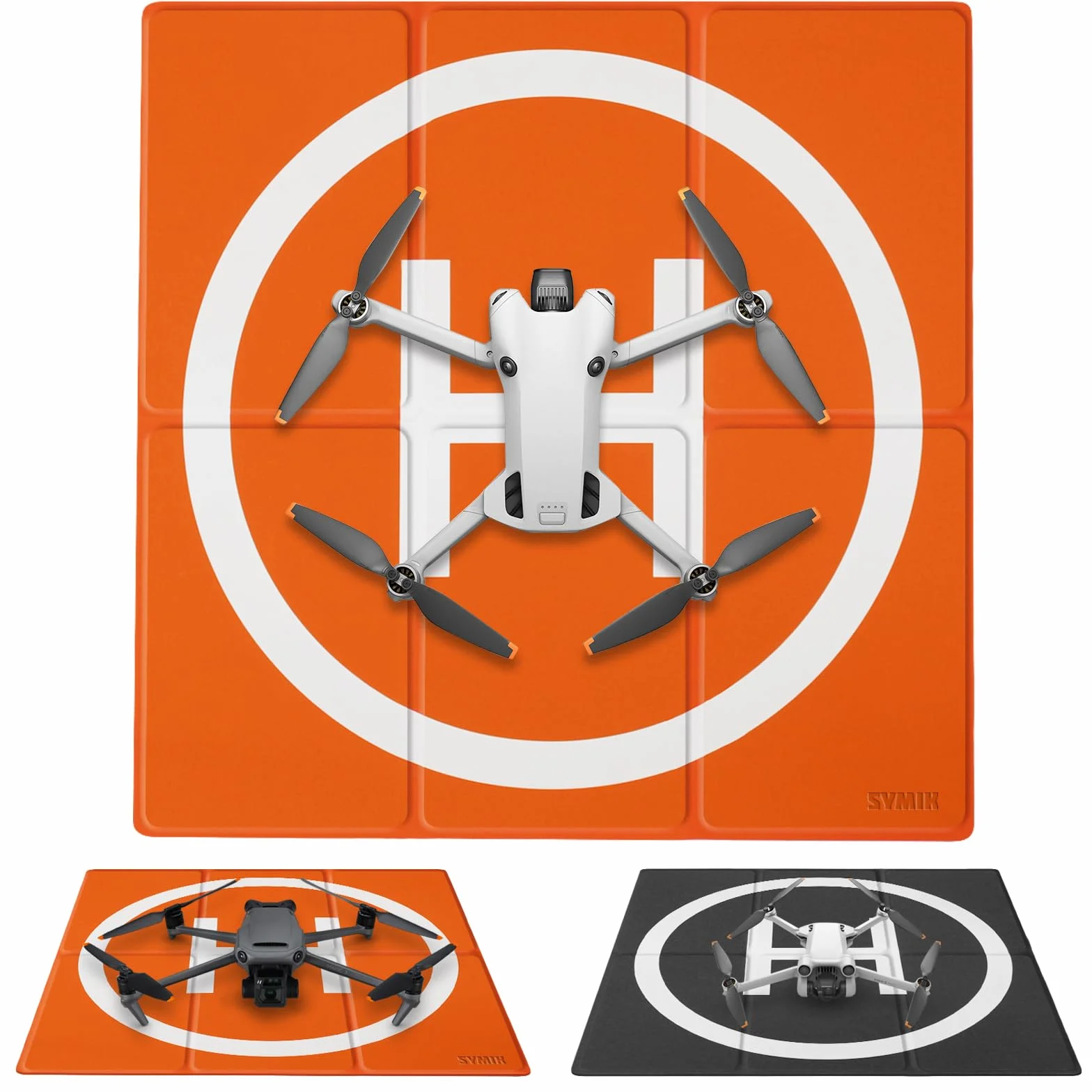 SYMIK LP500 Plataforma De Aterrizaje Drones 20''/50cm, Landing Pad Plegado Rápido Resistente Al Agua para DJI Mini 4K/Mini 4 Pro/Mini 3 Pro/Mini 2 SE/Mini SE, Air 3S/3/2S/Air 2