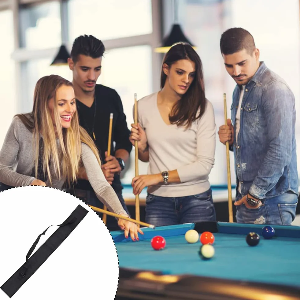 Billiard Cue Bag, Pool Cue Bag, Estuche para Taco de Billar Portátil, Bolsa de Palos de Billar para Almacenamiento de 1/2 Snooker