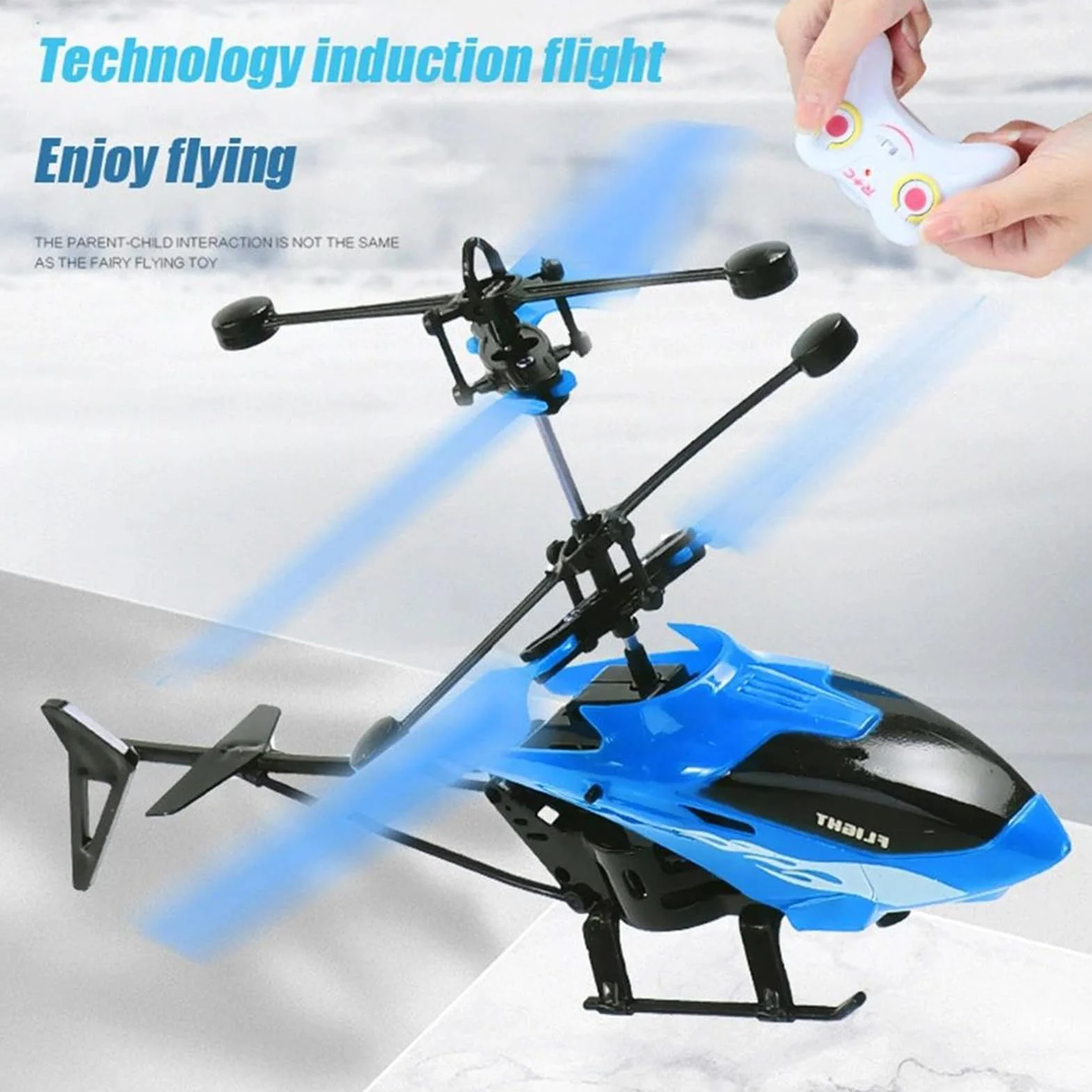 Genérico De Helicóptero De Control Remoto - Drone De Avión con Sensor, Helicóptero RC para Niños | Folleto Flotante Interior Ligero Resistente A Choques por Inducción Manual con Batería De Liti