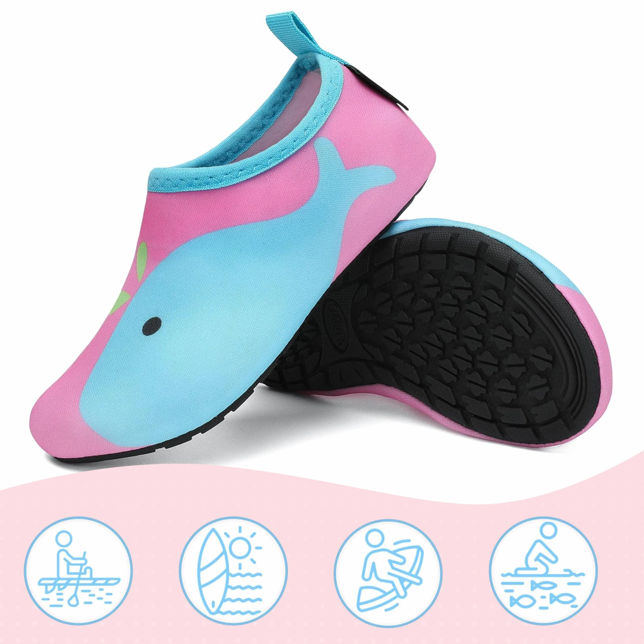 SAGUARO Zapatos de Agua Barefoot Respirable Antideslizante Niños Talla 20-37 EU