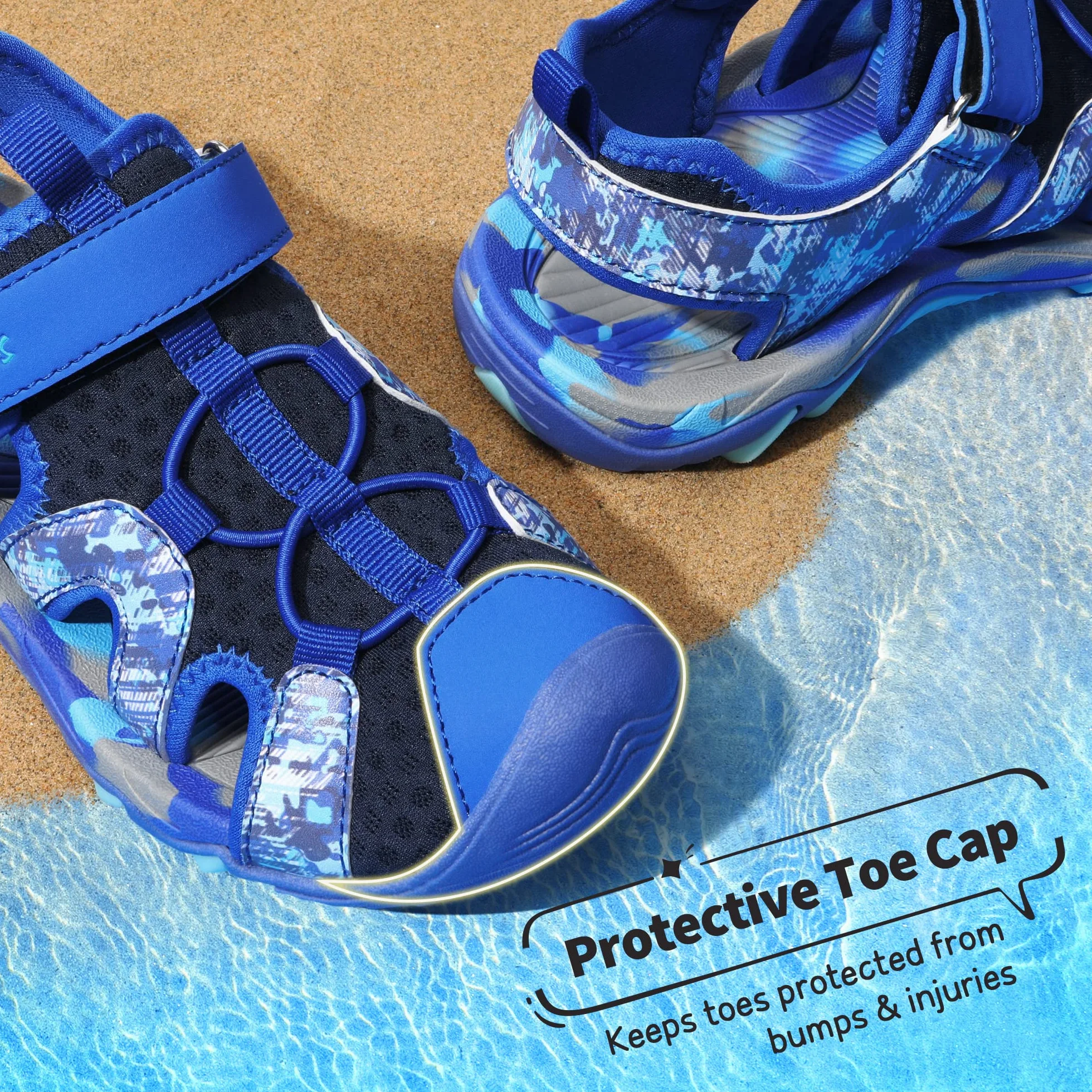 DREAM PAIRS Sandalias Deportivas de Verano para Niños y Niñas