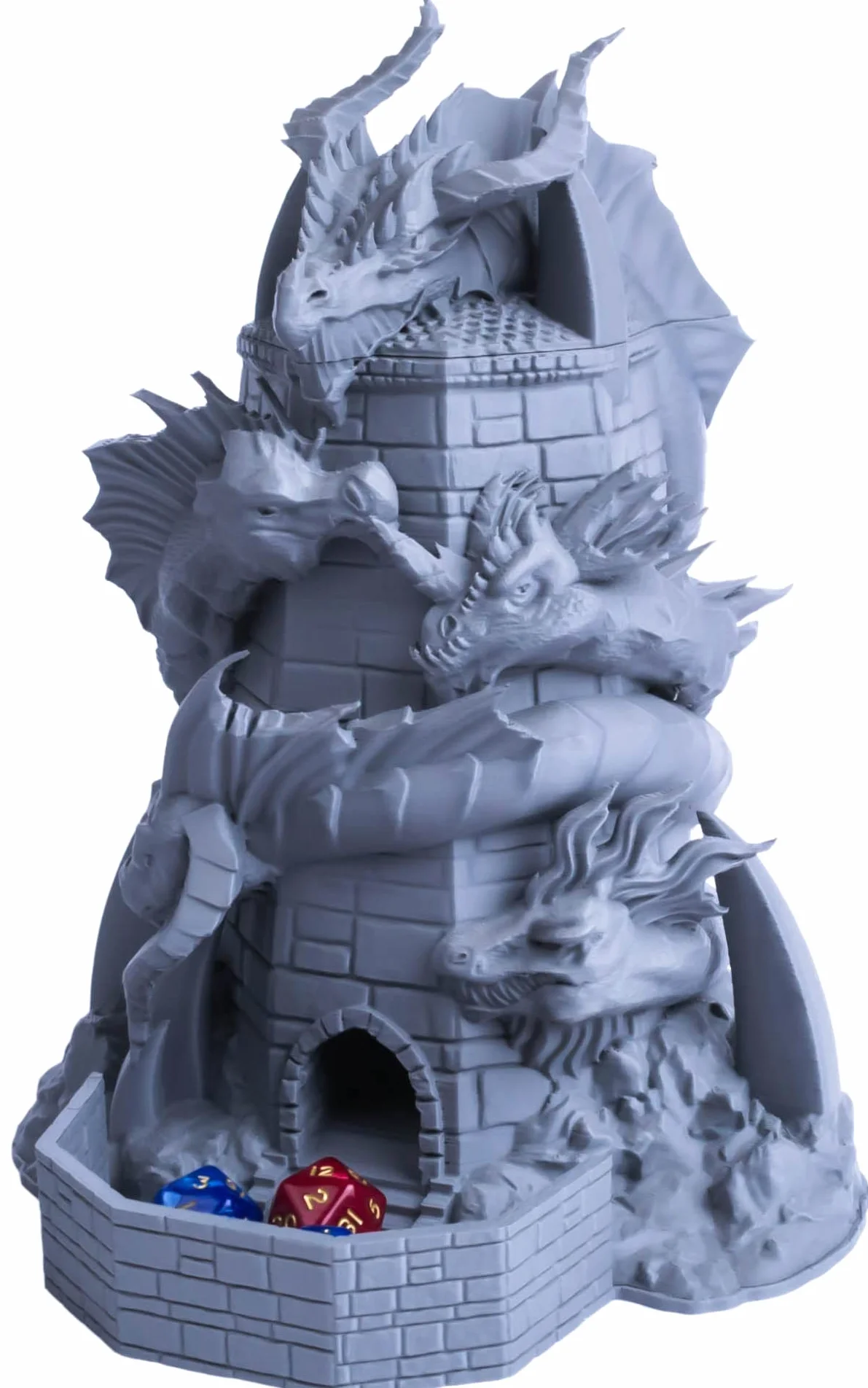 3D Vikingos Tiamat Torre de dados Reina de Dragones Malvados, torre de dados perfecta para mazmorras y dragones y otros juegos de rol de mesa